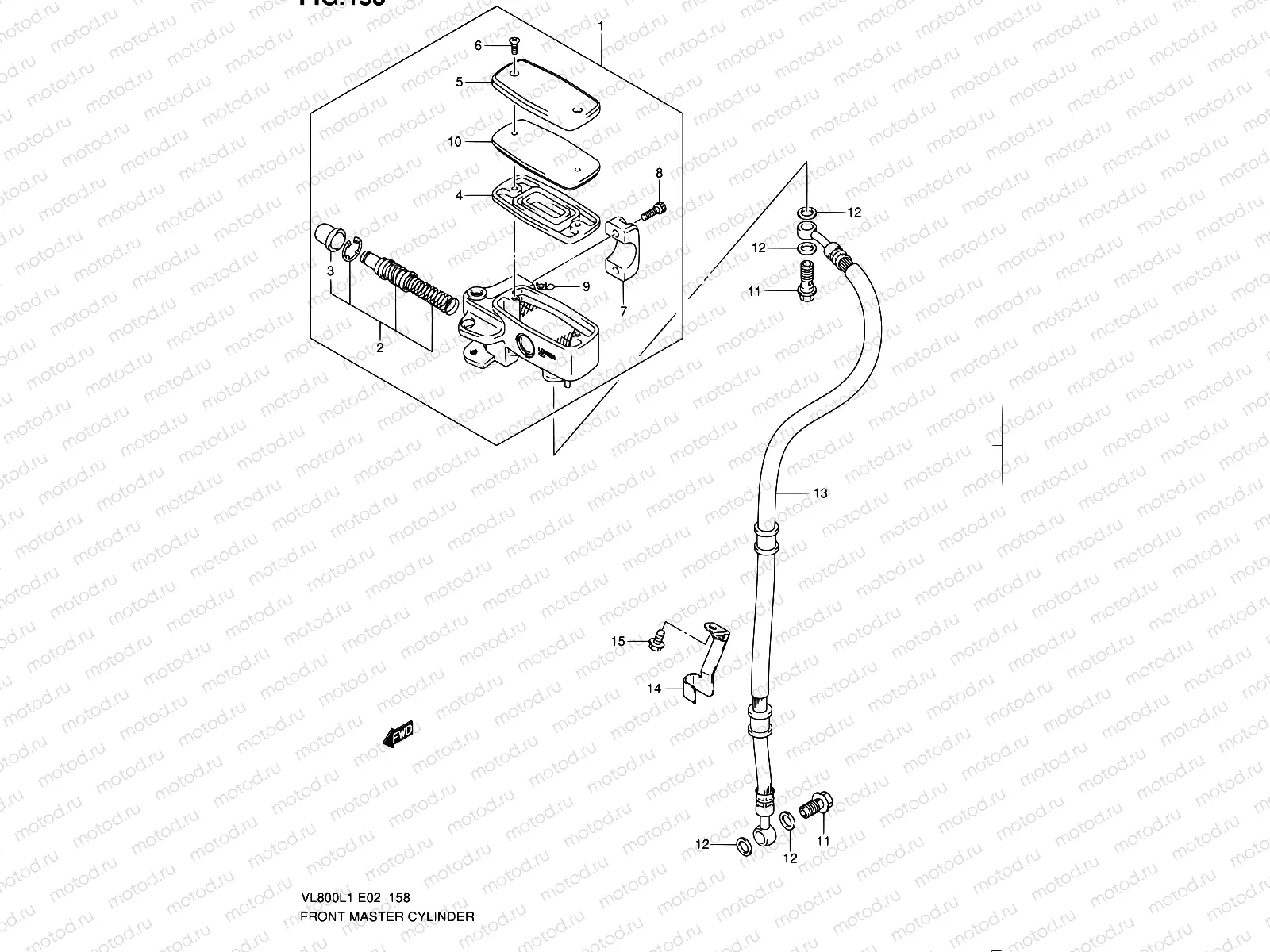 158 - FRONT MASTER CYLINDER
