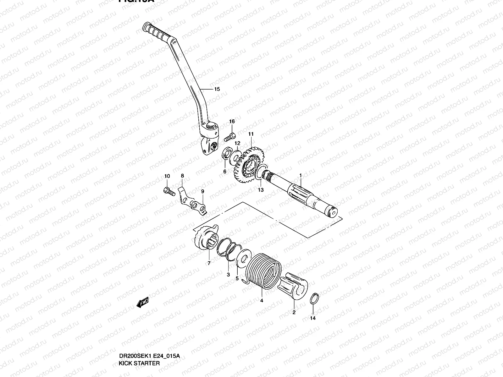 15A - KICK STARTER (MODEL K2/K3/K4/K5 E06,E24)