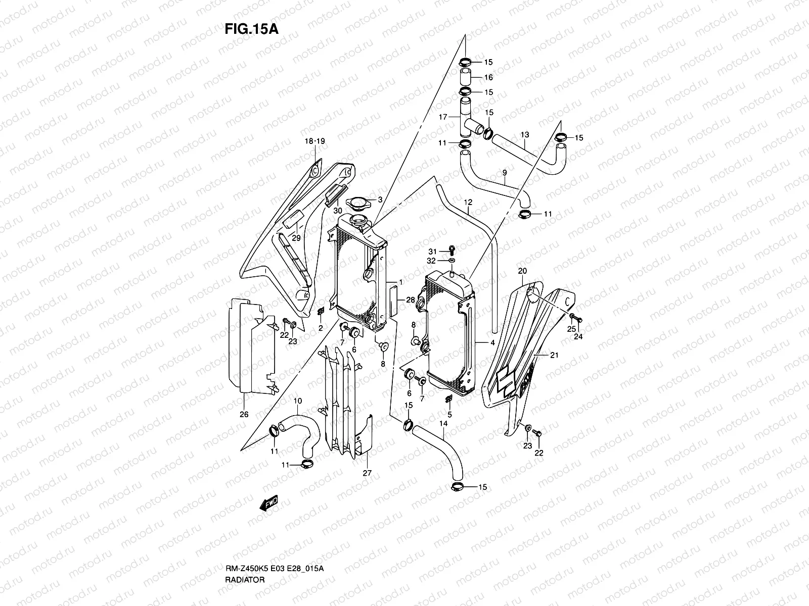 15A - RADIATOR (MODEL K6)