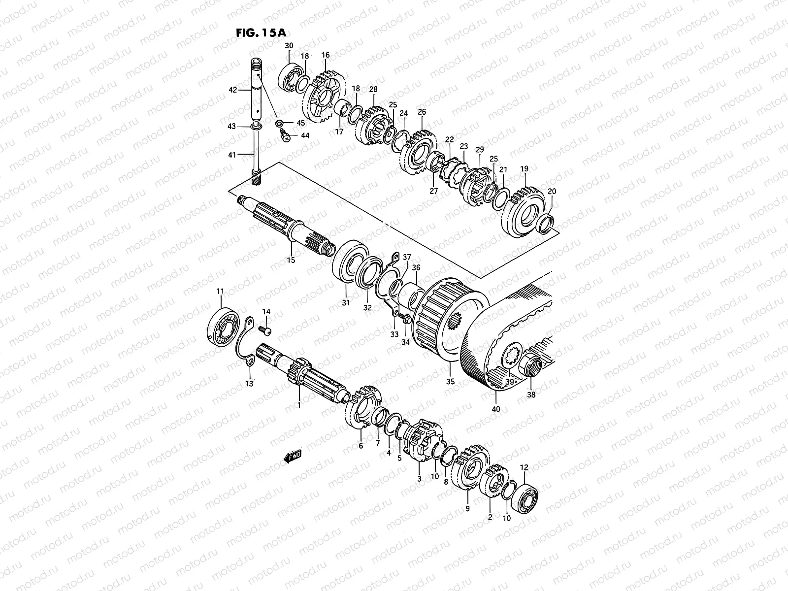 15A - TRANSMISSION (MODEL M/R E02,E04,E15,E16,E17,E18,E22,E25,E39,E53)