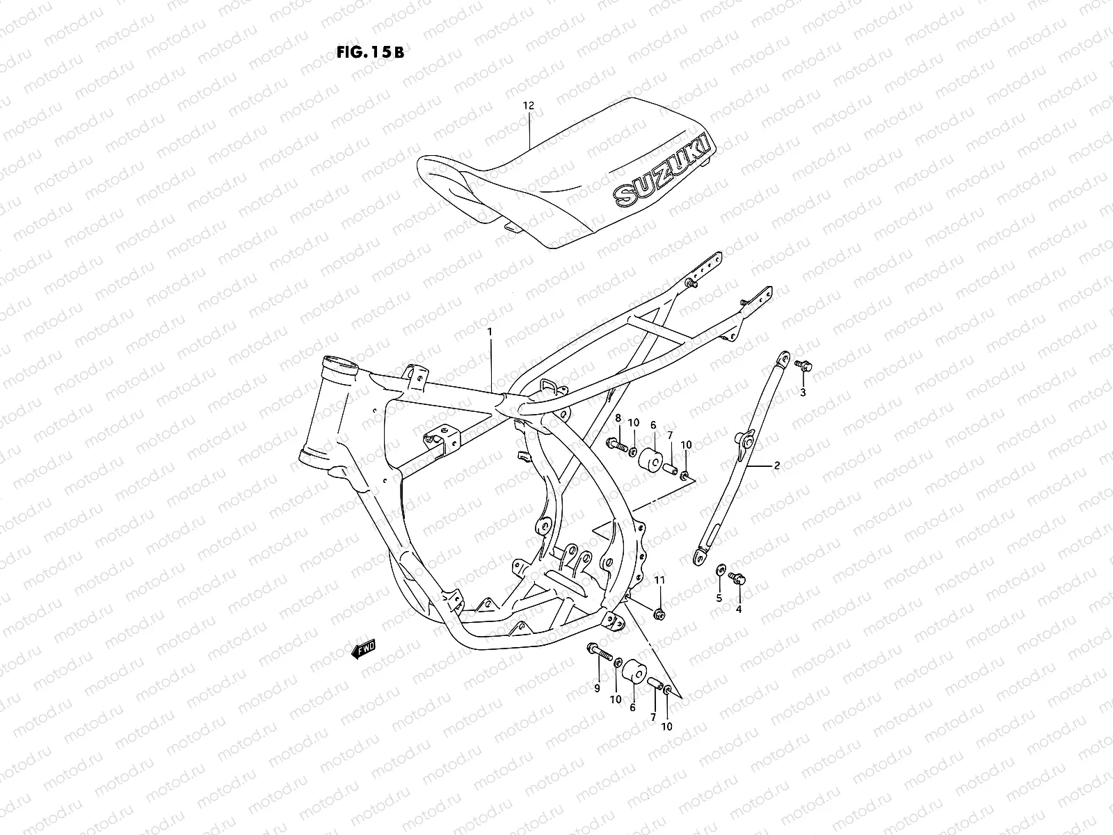 15B - FRAME - SEAT (MODEL M/N)