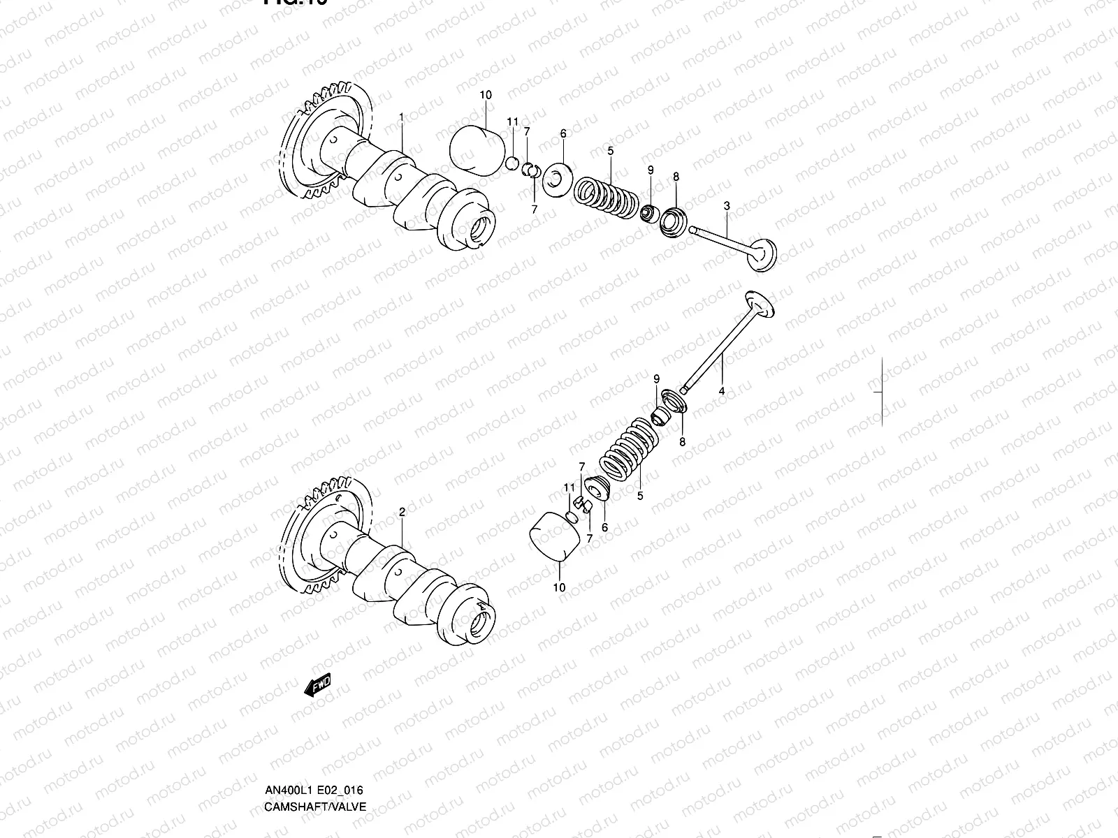 16 - CAMSHAFT/VALVE