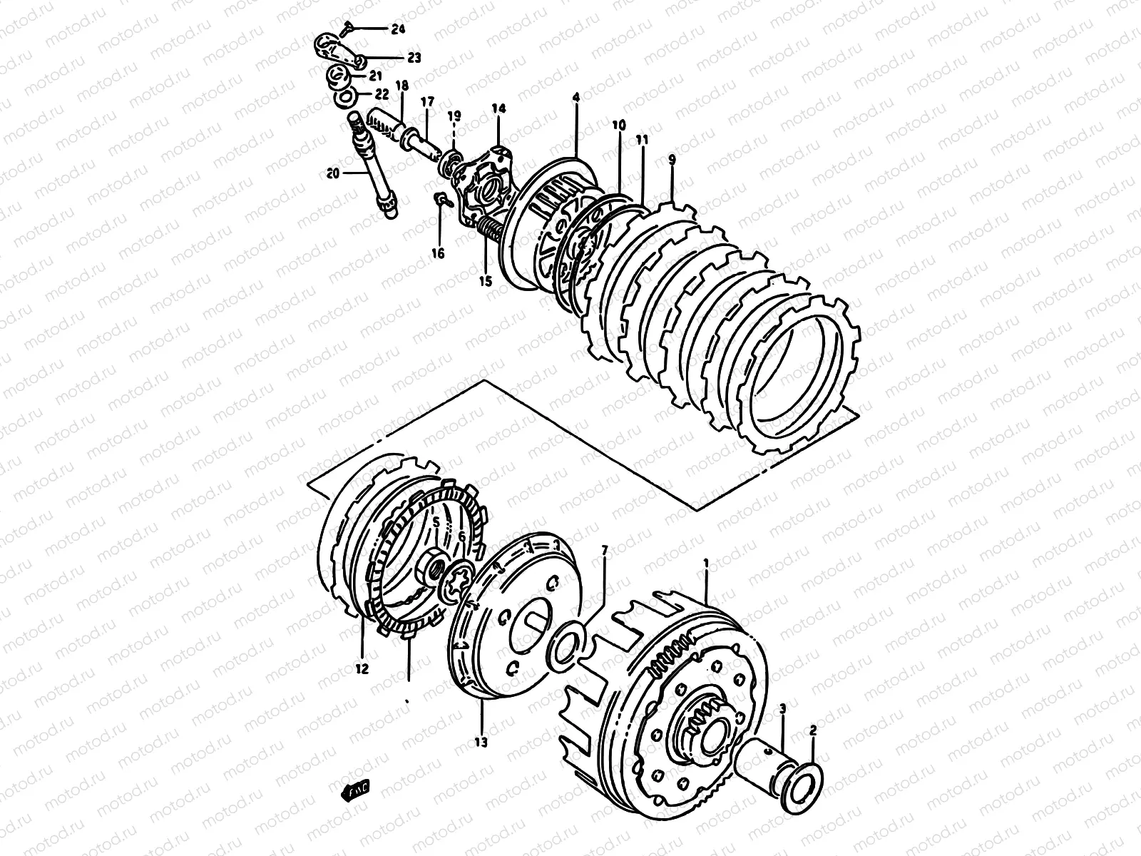 16 - CLUTCH (MODEL N/P)
