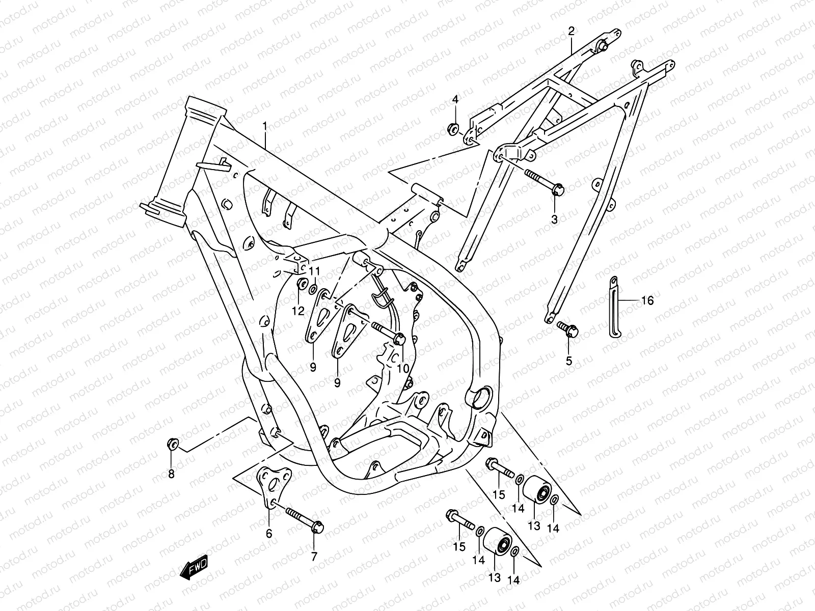 16 - FRAME (MODEL K1)