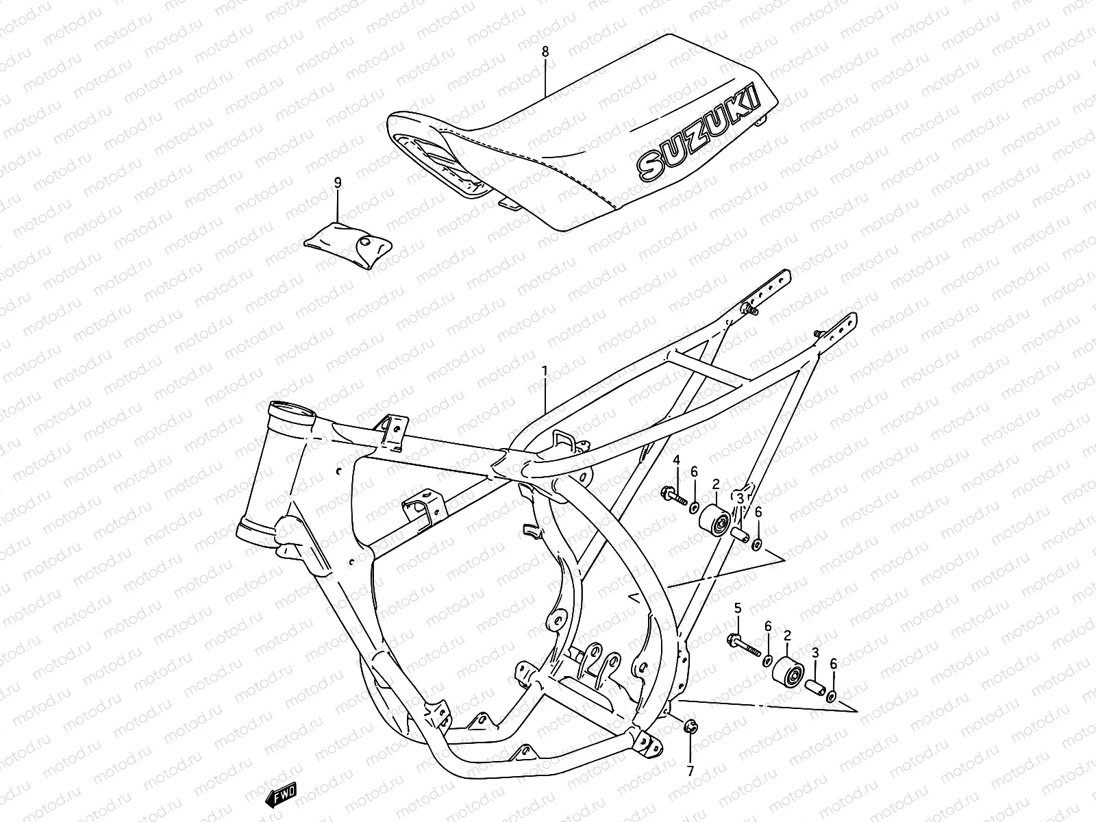 16 - FRAME - SEAT (MODEL G)