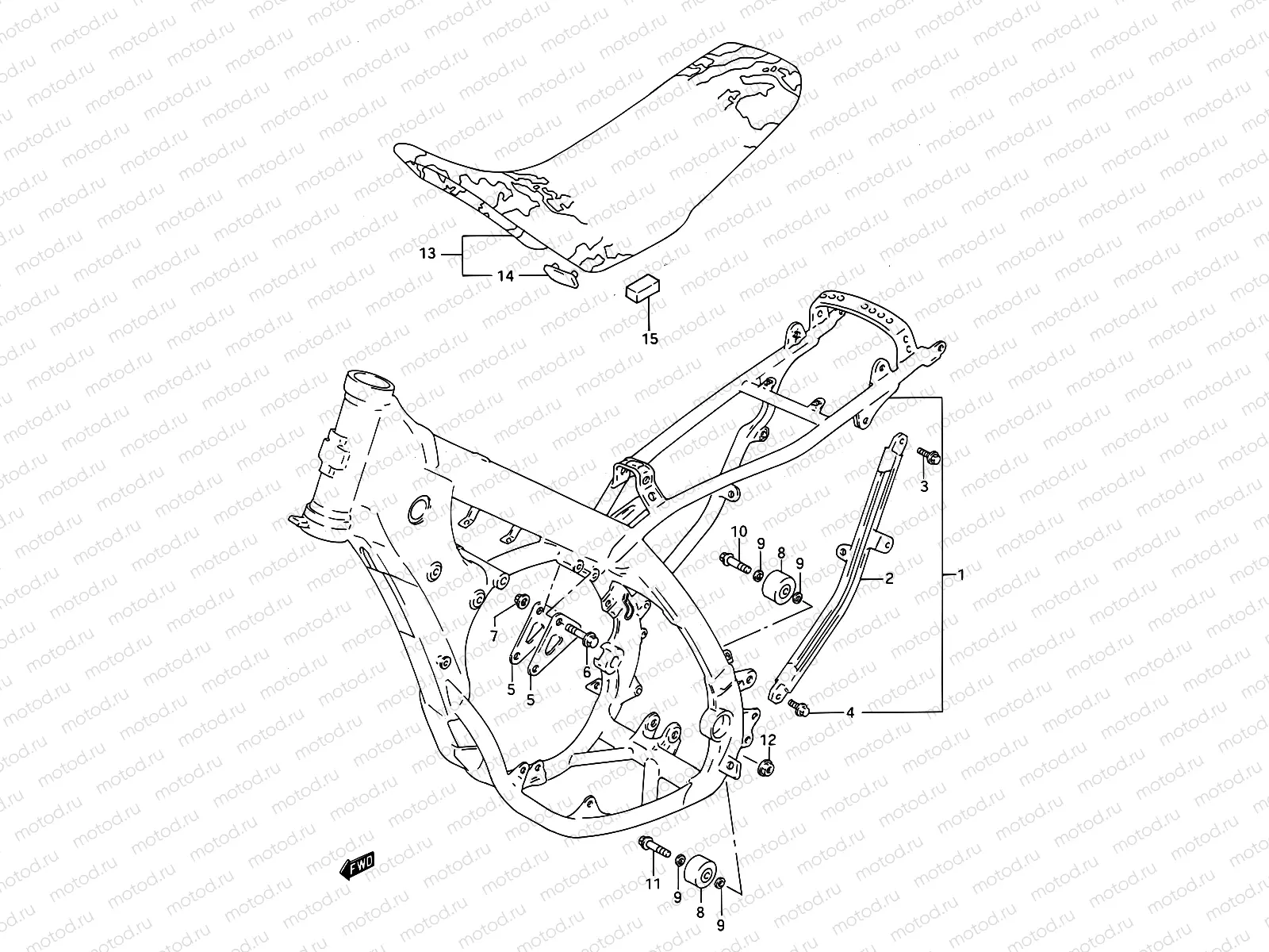 16 - FRAME - SEAT (MODEL N/P)