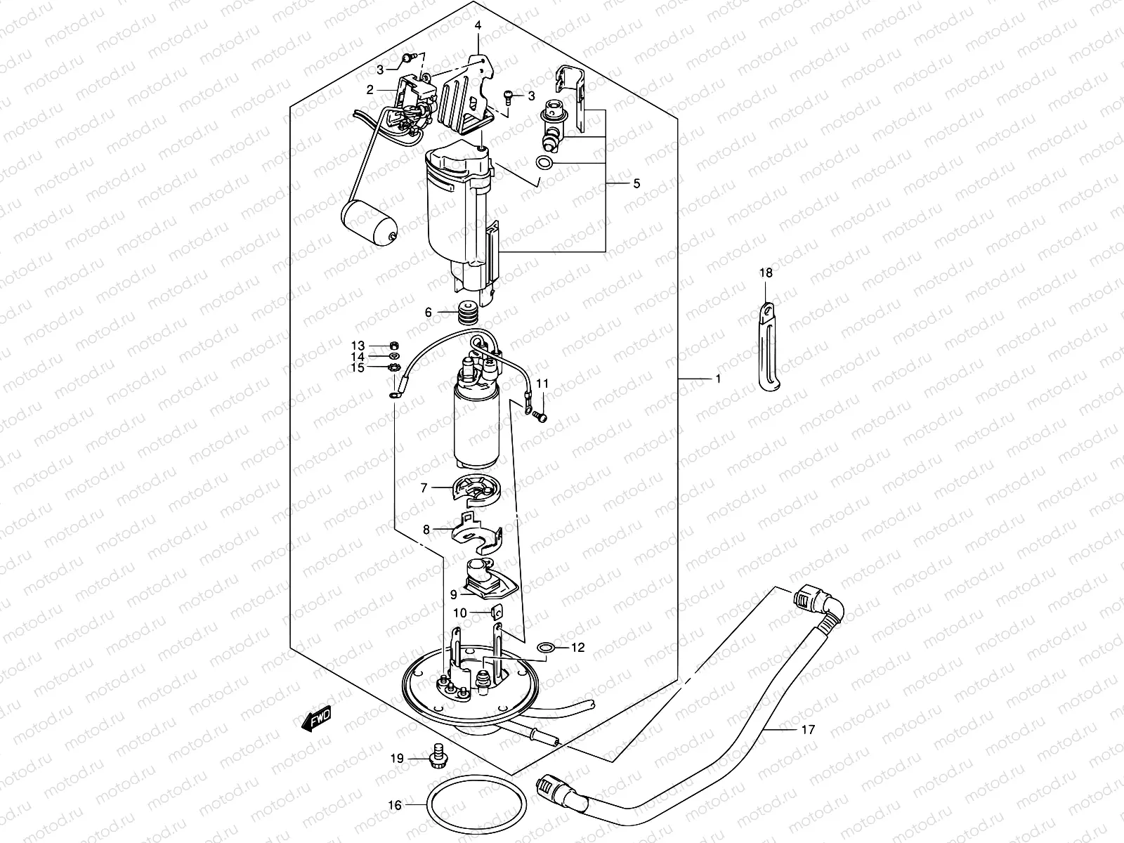 16 - FUEL PUMP (MODEL K2/K3)