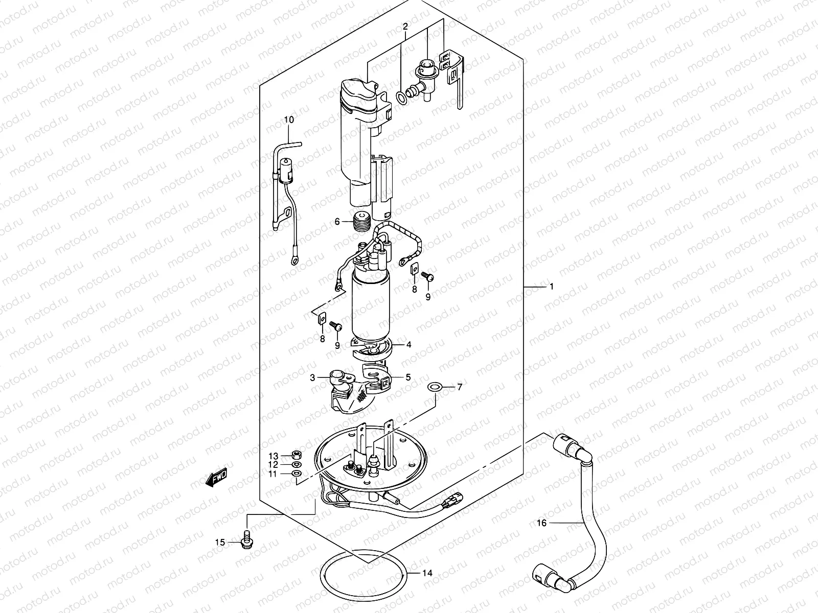 16 - FUEL PUMP (MODEL K3/K4)