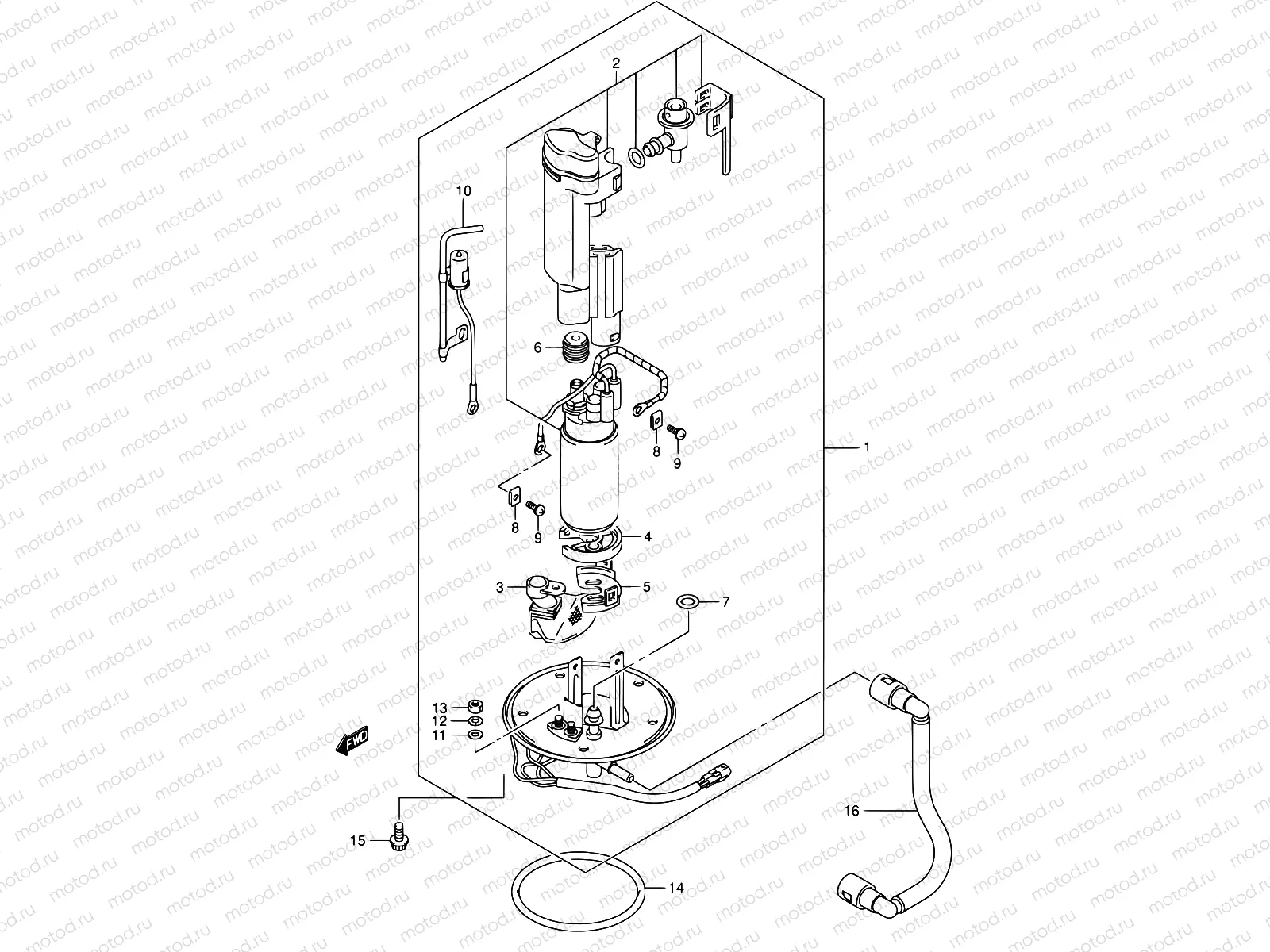 16 - FUEL PUMP (MODEL K3/K4)