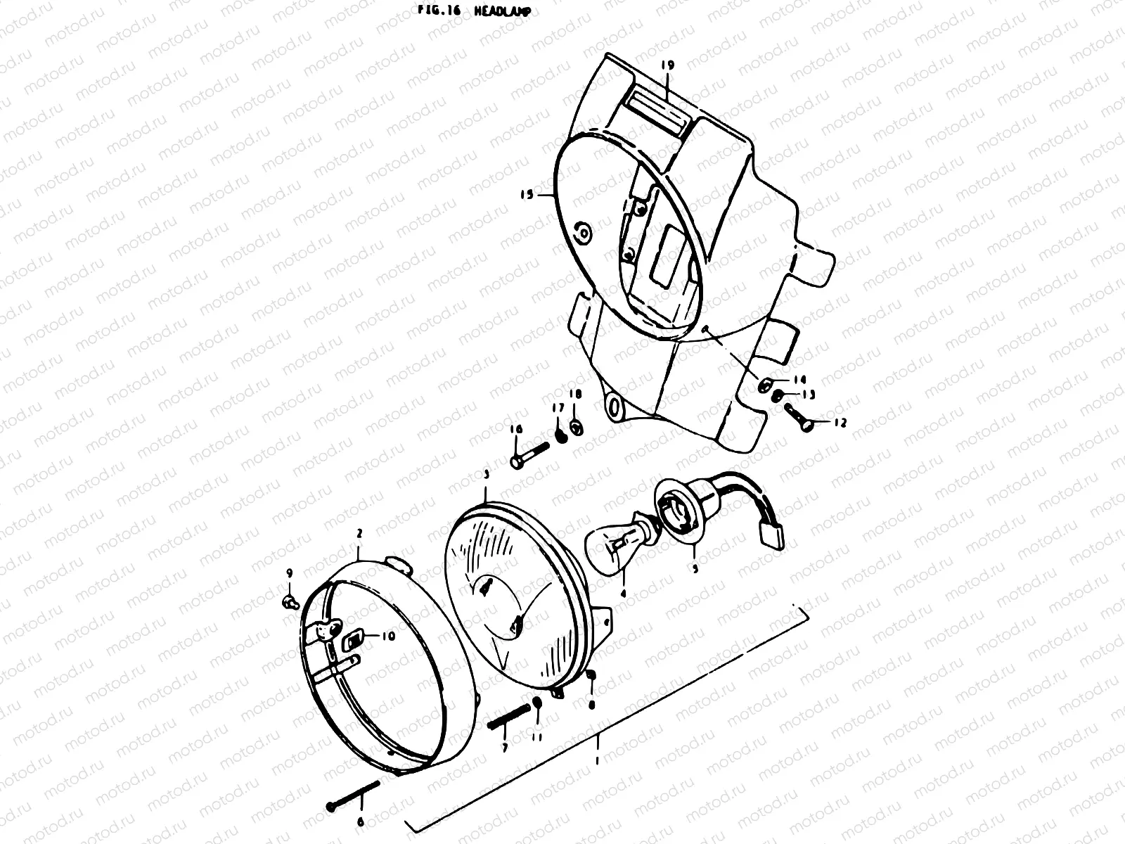 16 - HEADLAMP