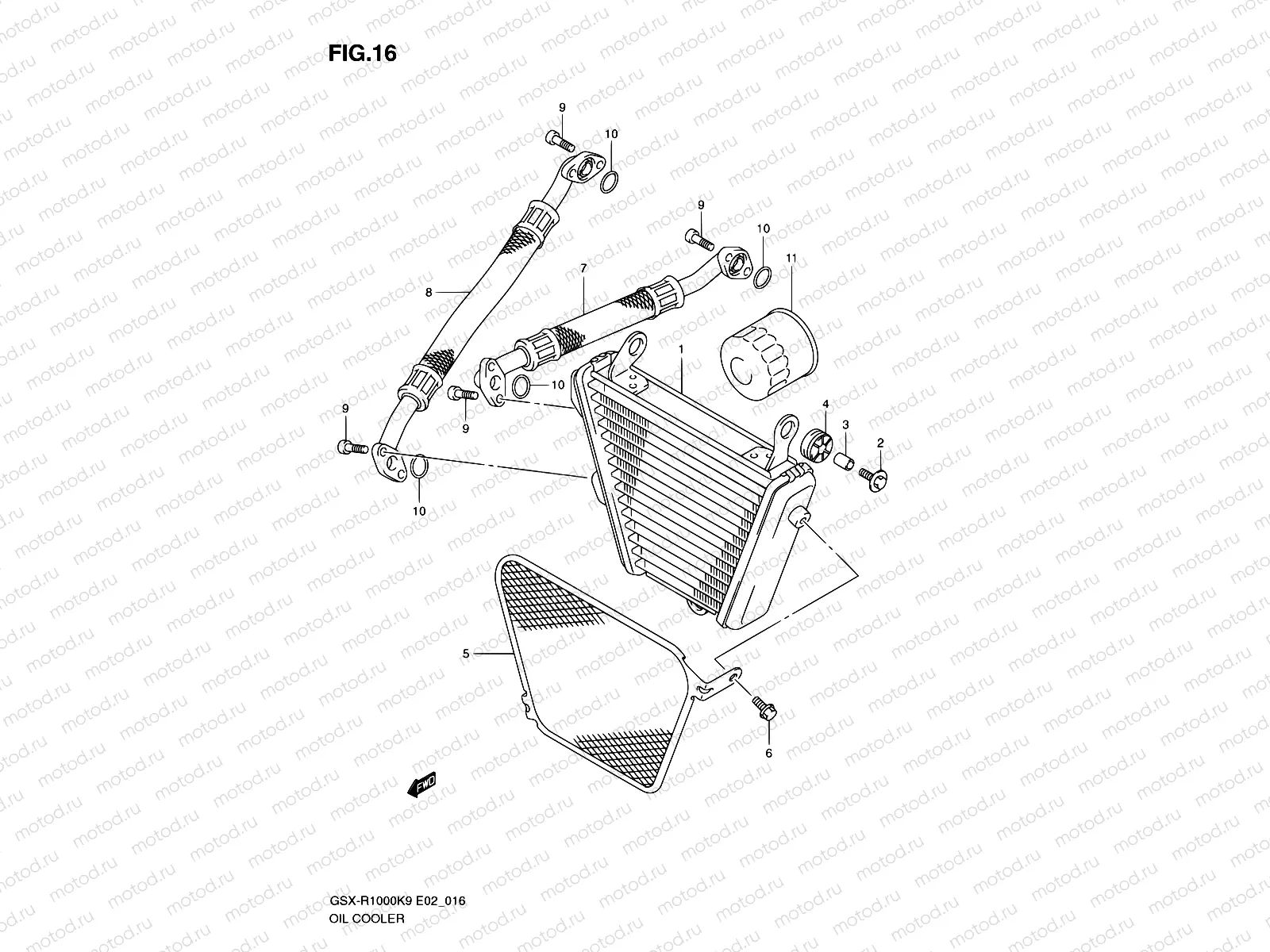 16 - OIL COOLER