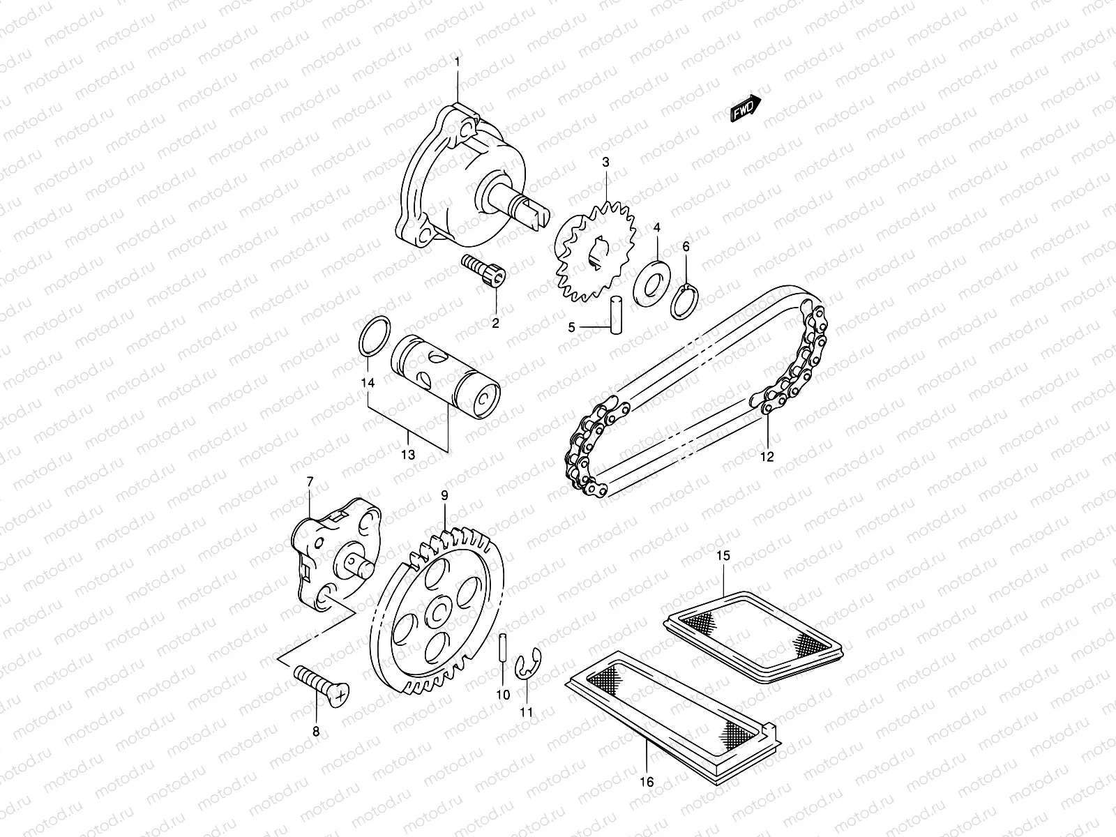 16 - OIL PUMP