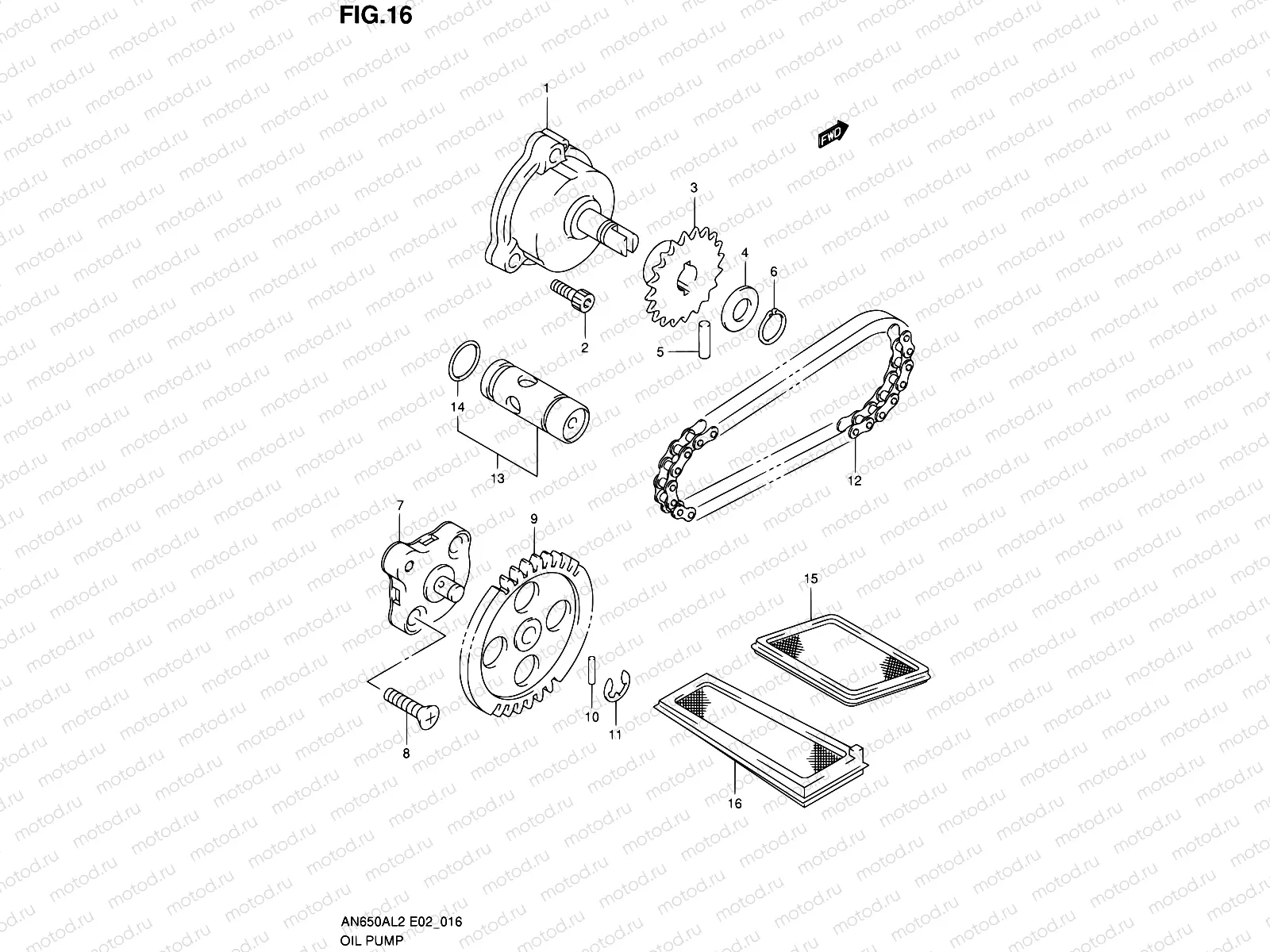 16 - OIL PUMP