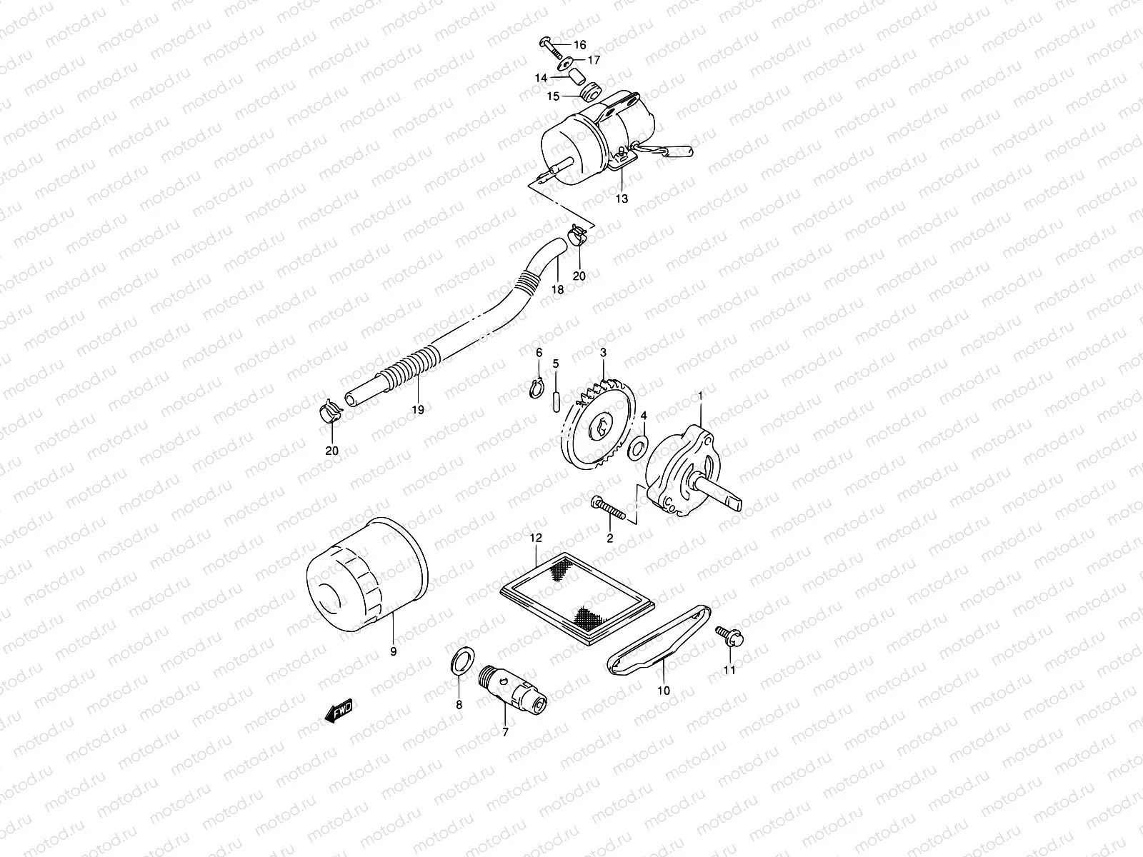16 - OIL PUMP / FUEL PUMP