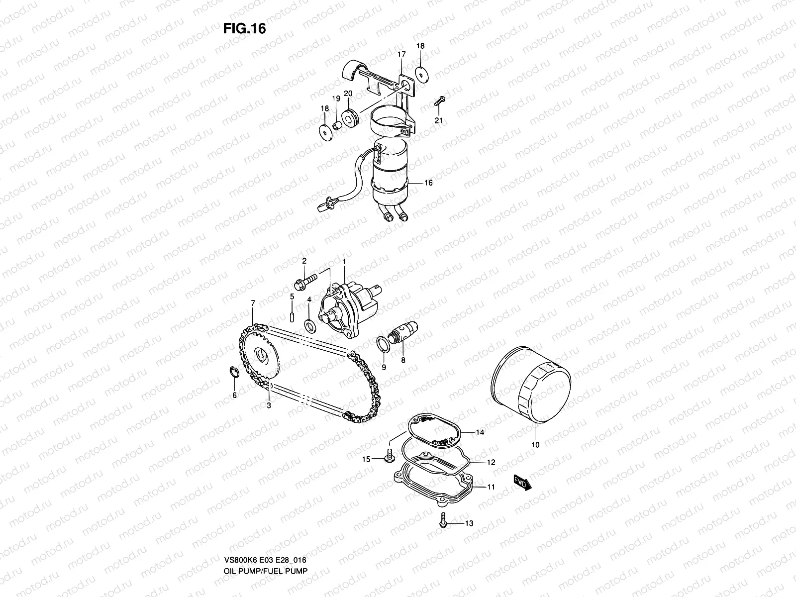 16 - OIL PUMP - FUEL PUMP