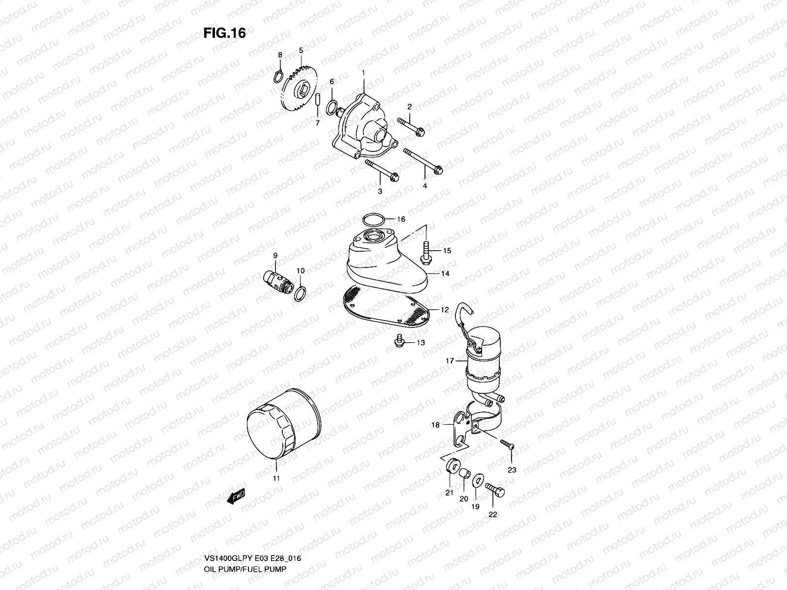 16 - OIL PUMP - FUEL PUMP