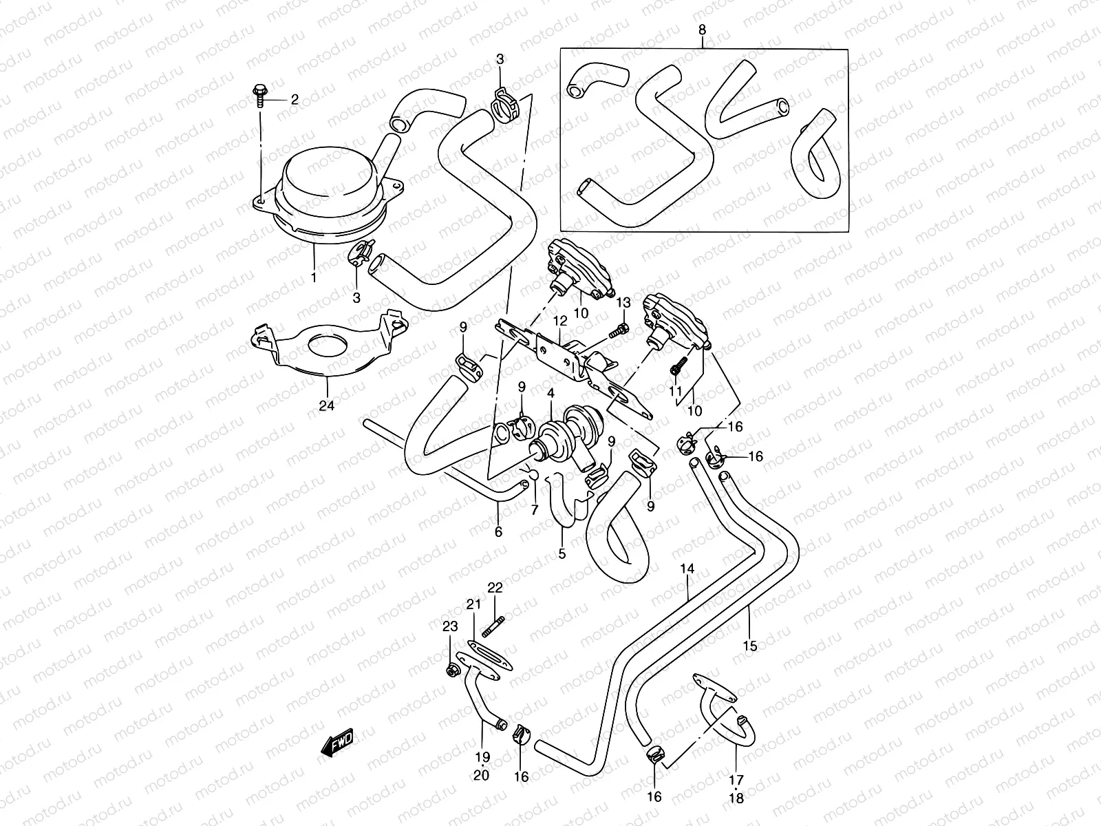 16 - SECOND AIR (E18,MODEL N E39)