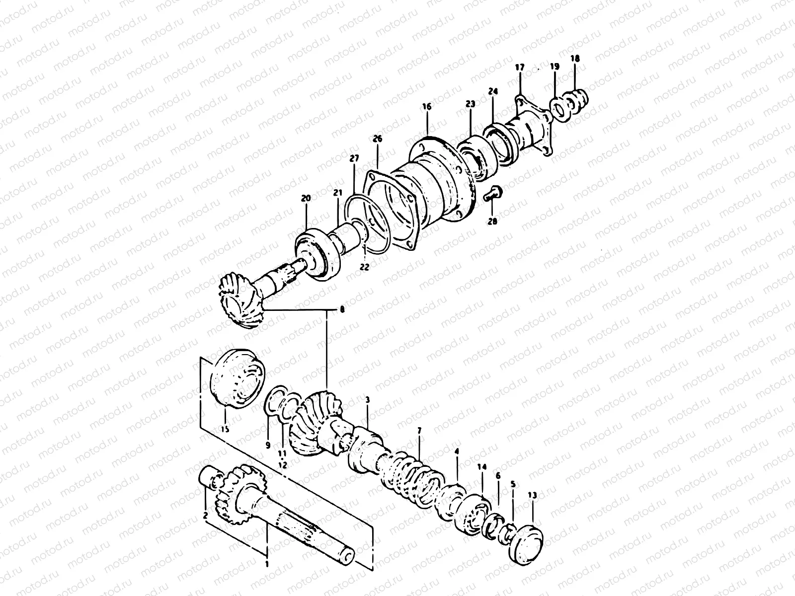 16 - SECONDARY DRIVE GEAR