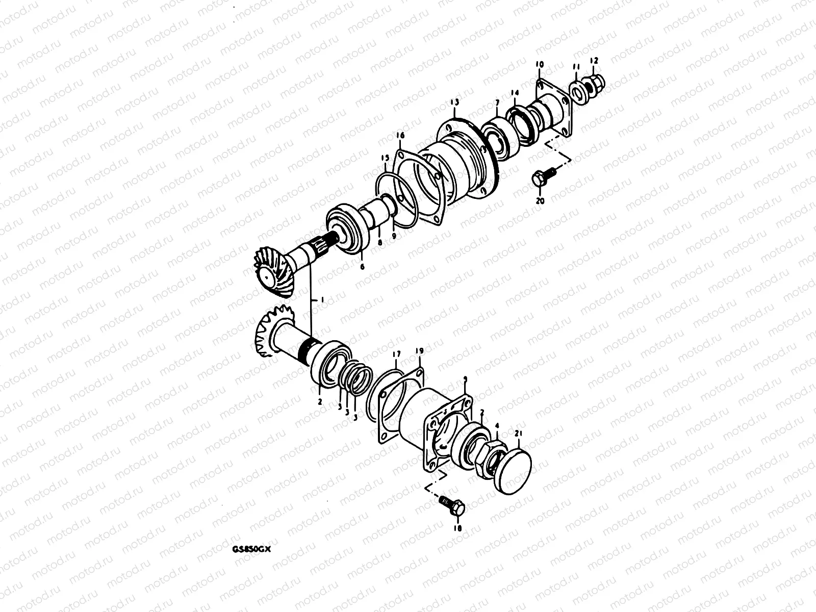 16 - SECONDARY DRIVE GEAR
