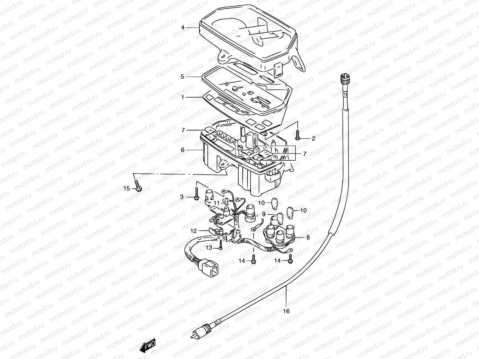 16 - SPEEDOMETER (MODEL M)
