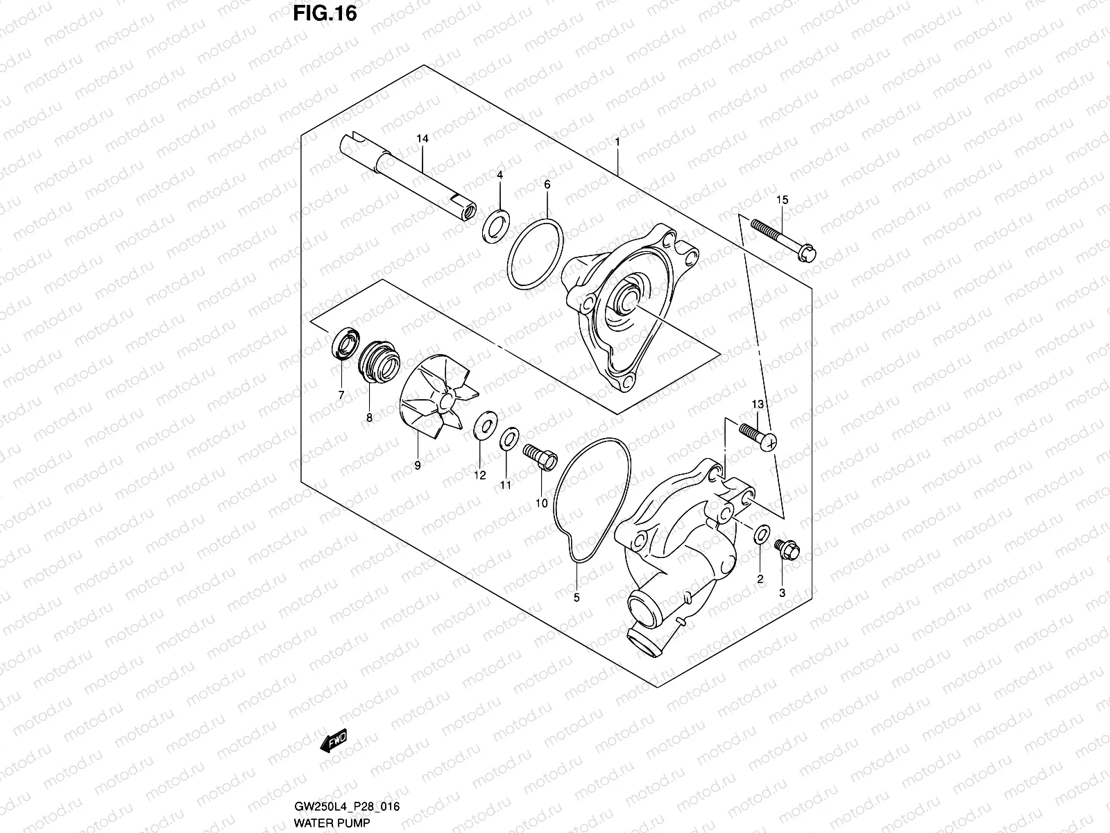 16 - WATER PUMP