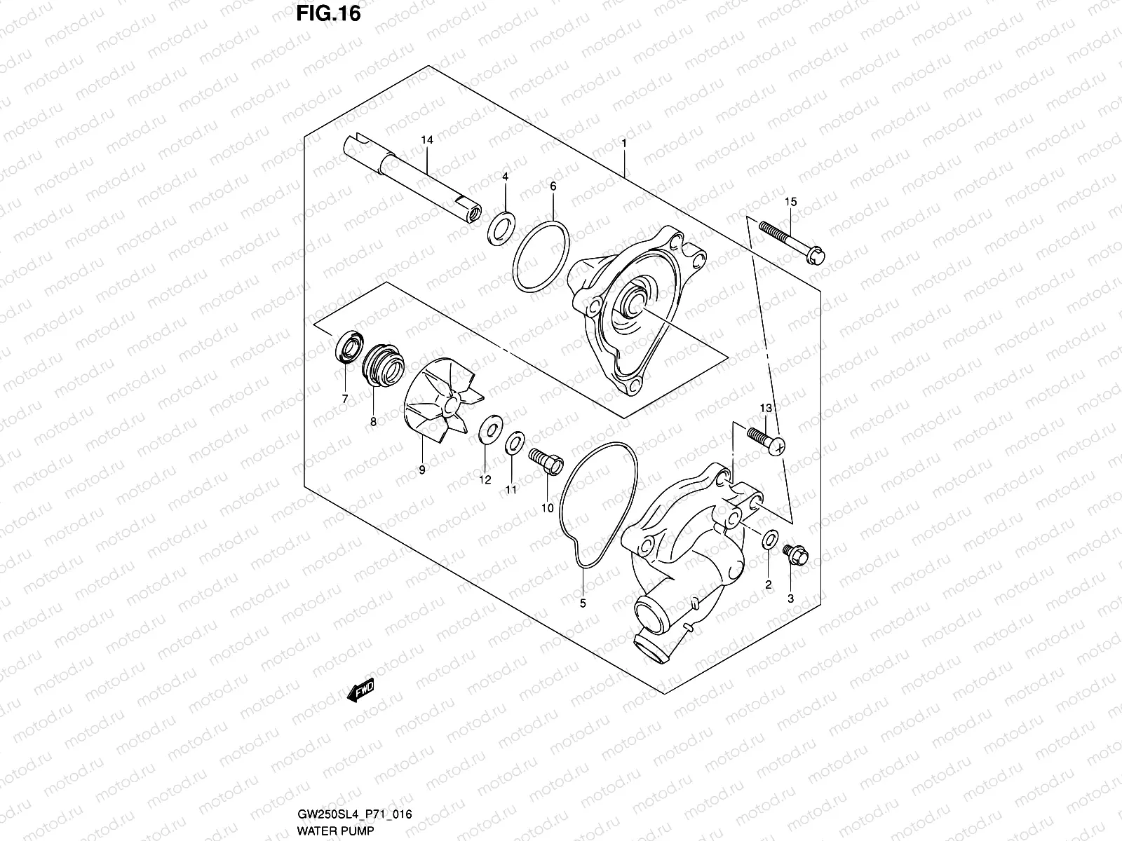 16 - WATER PUMP
