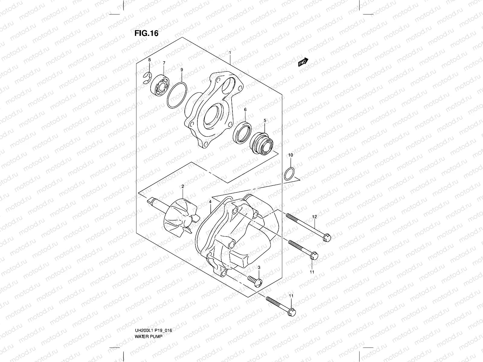 16 - WATER PUMP