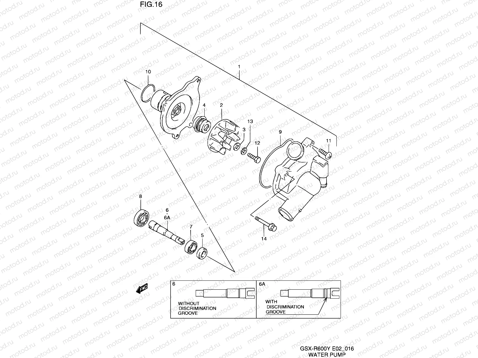 16 - WATER PUMP