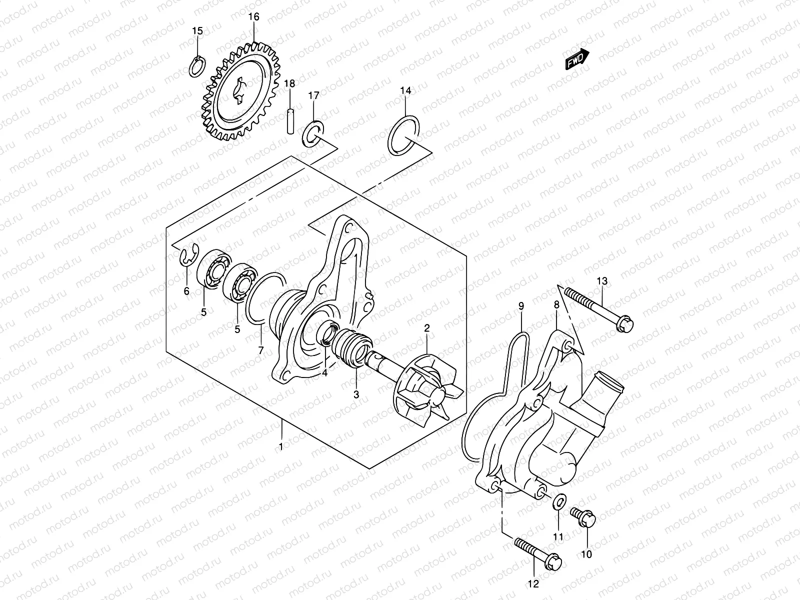 16 - WATER PUMP