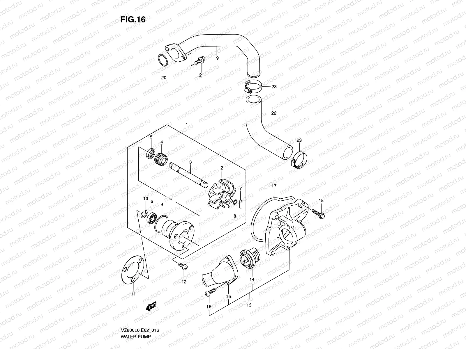 16 - WATER PUMP