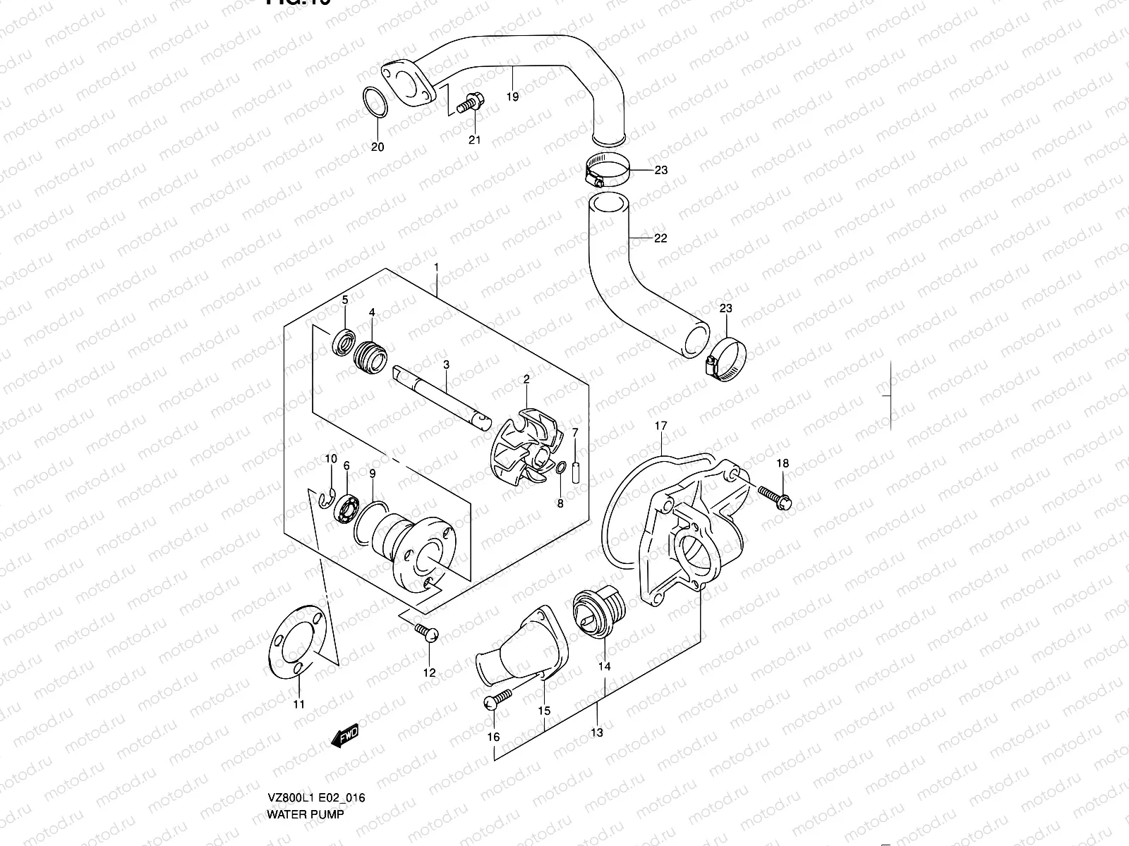 16 - WATER PUMP