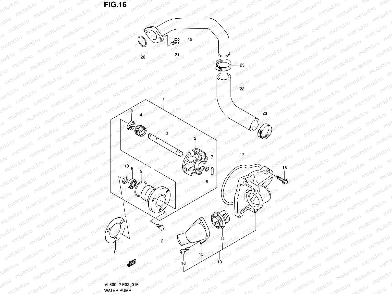 16 - WATER PUMP
