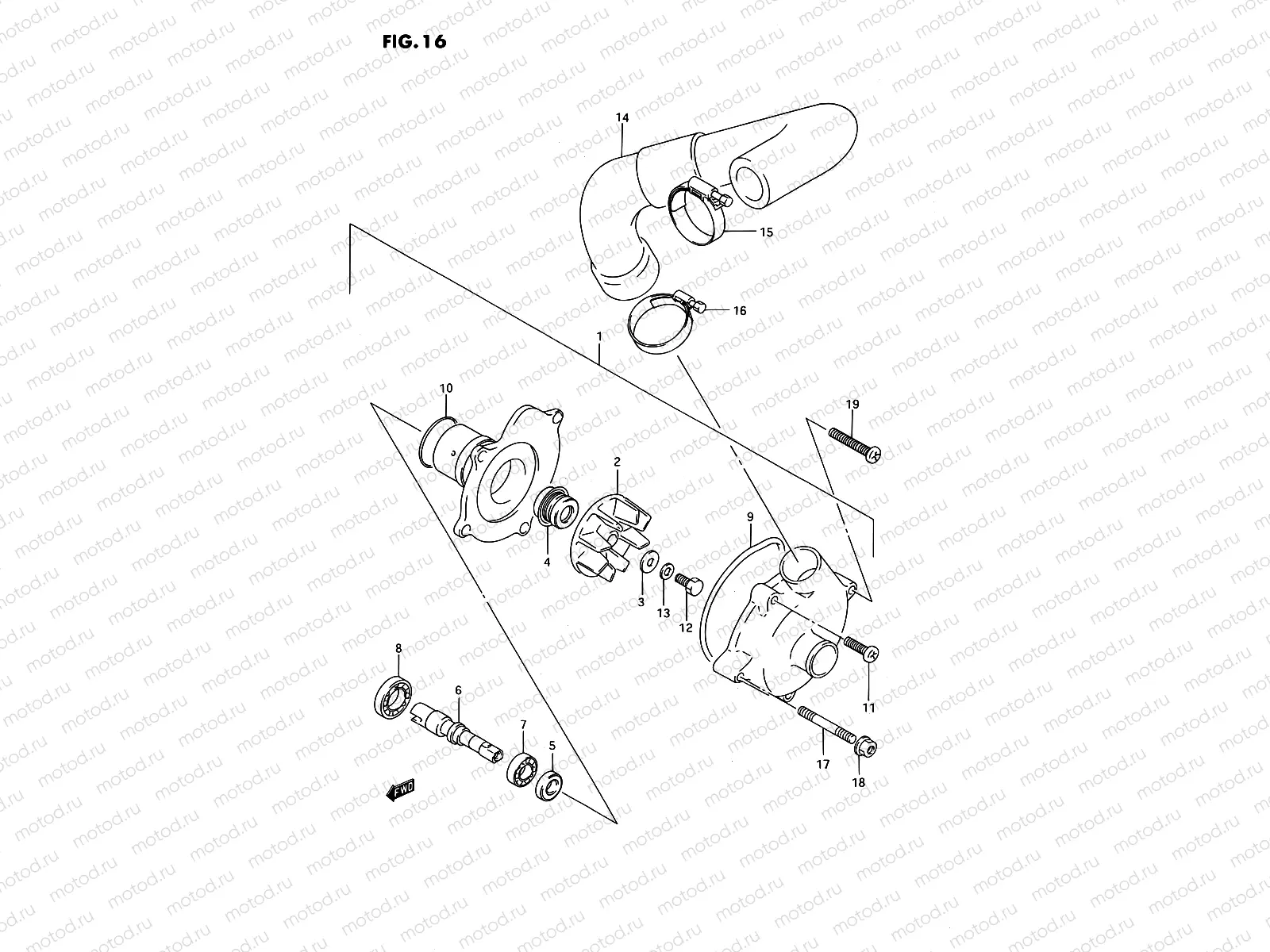 16 - WATER PUMP