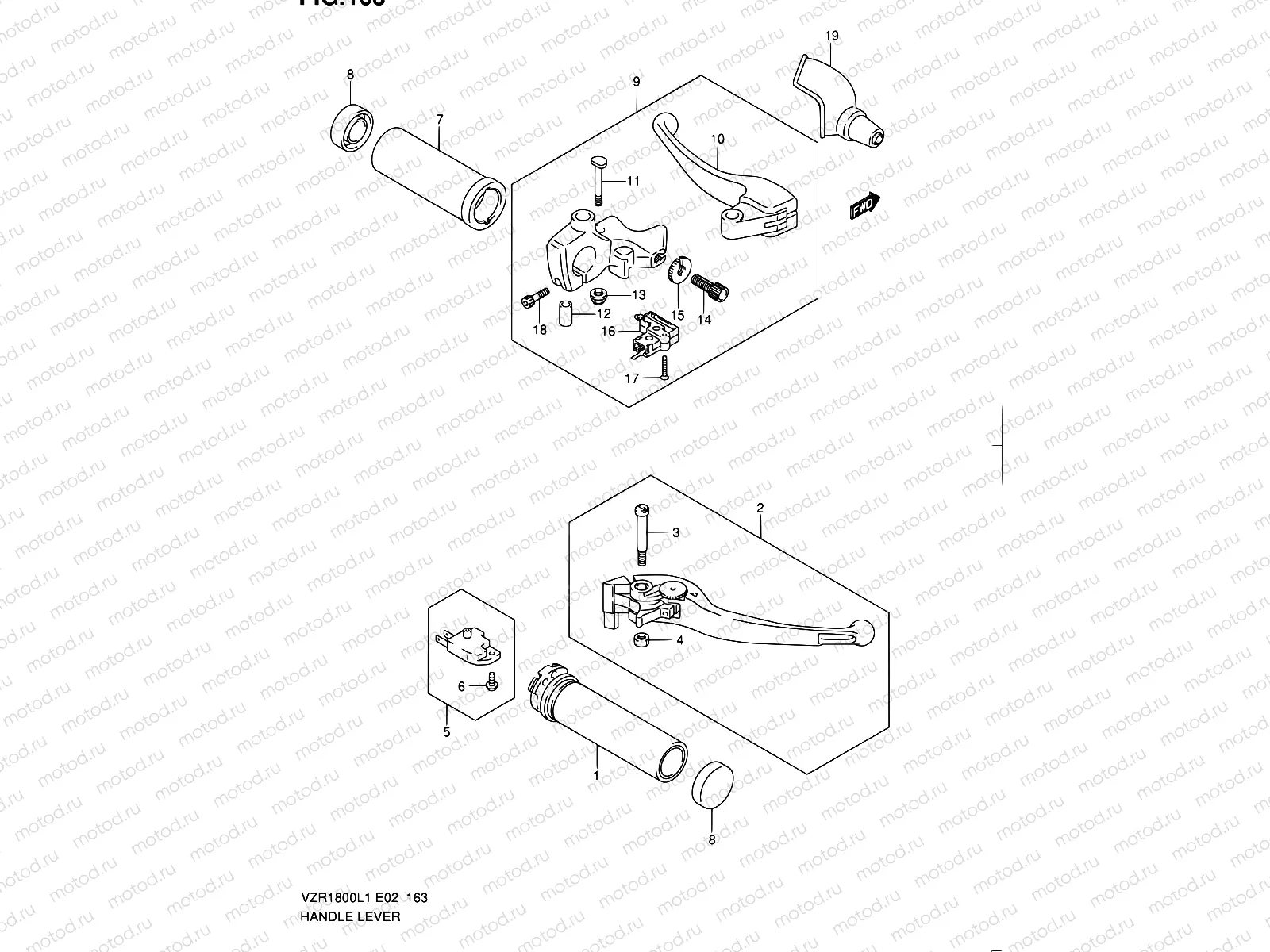 163 - HANDLE LEVER (VZR1800L1 E02)