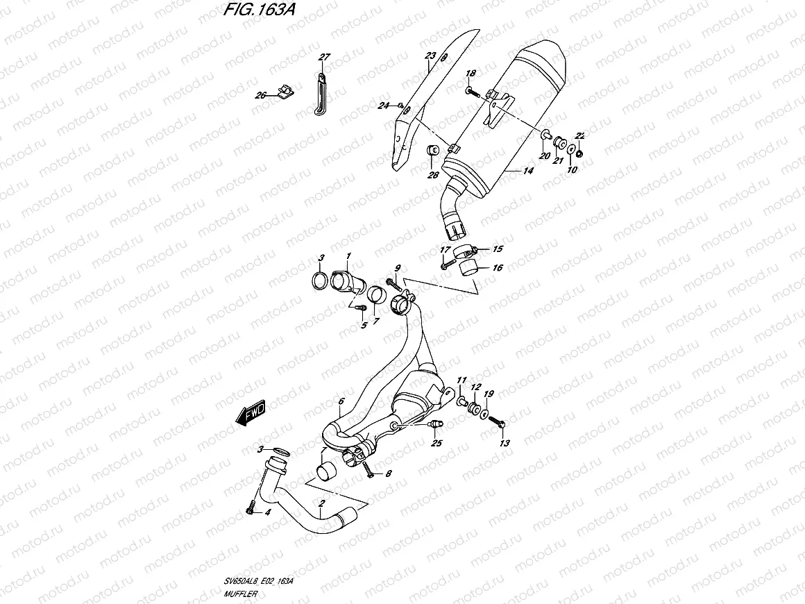 163A - MUFFLER