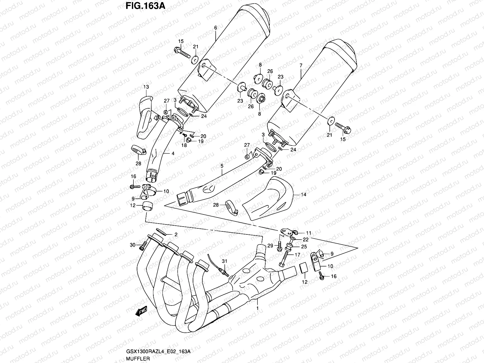 163A - MUFFLER