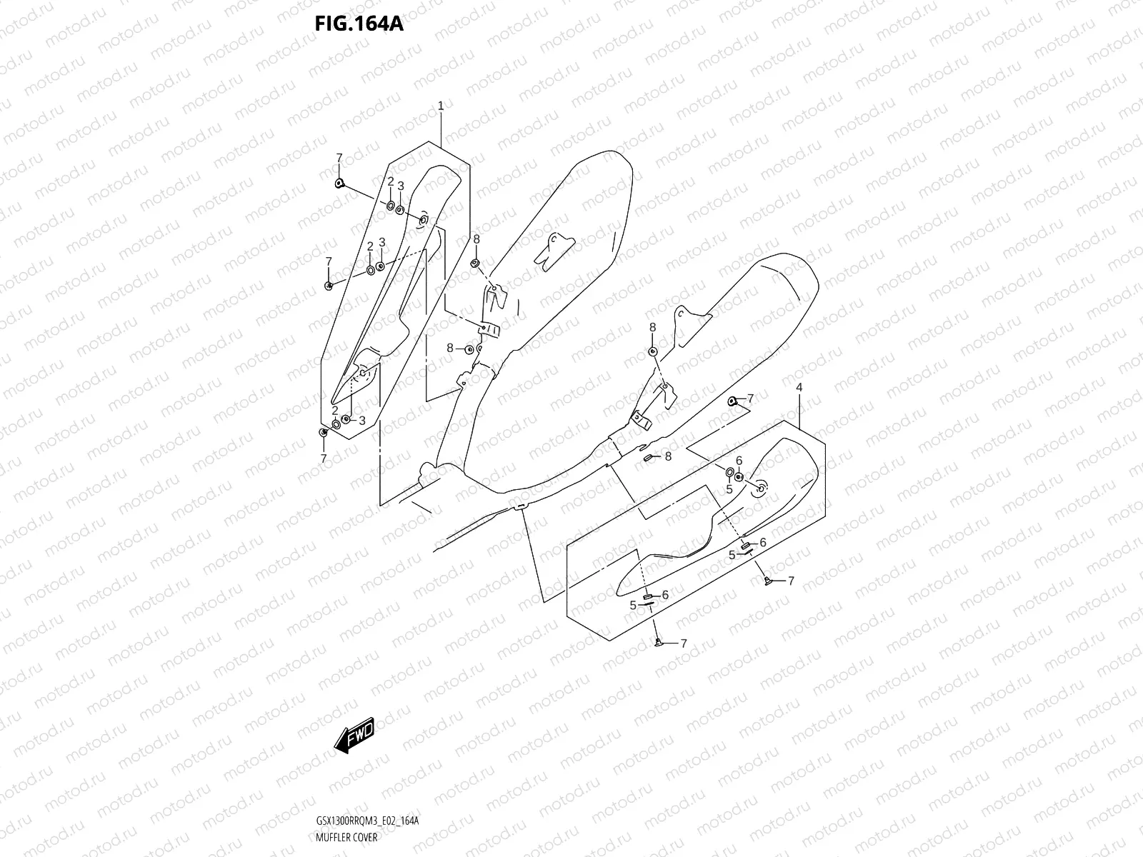 164A - MUFFLER COVER