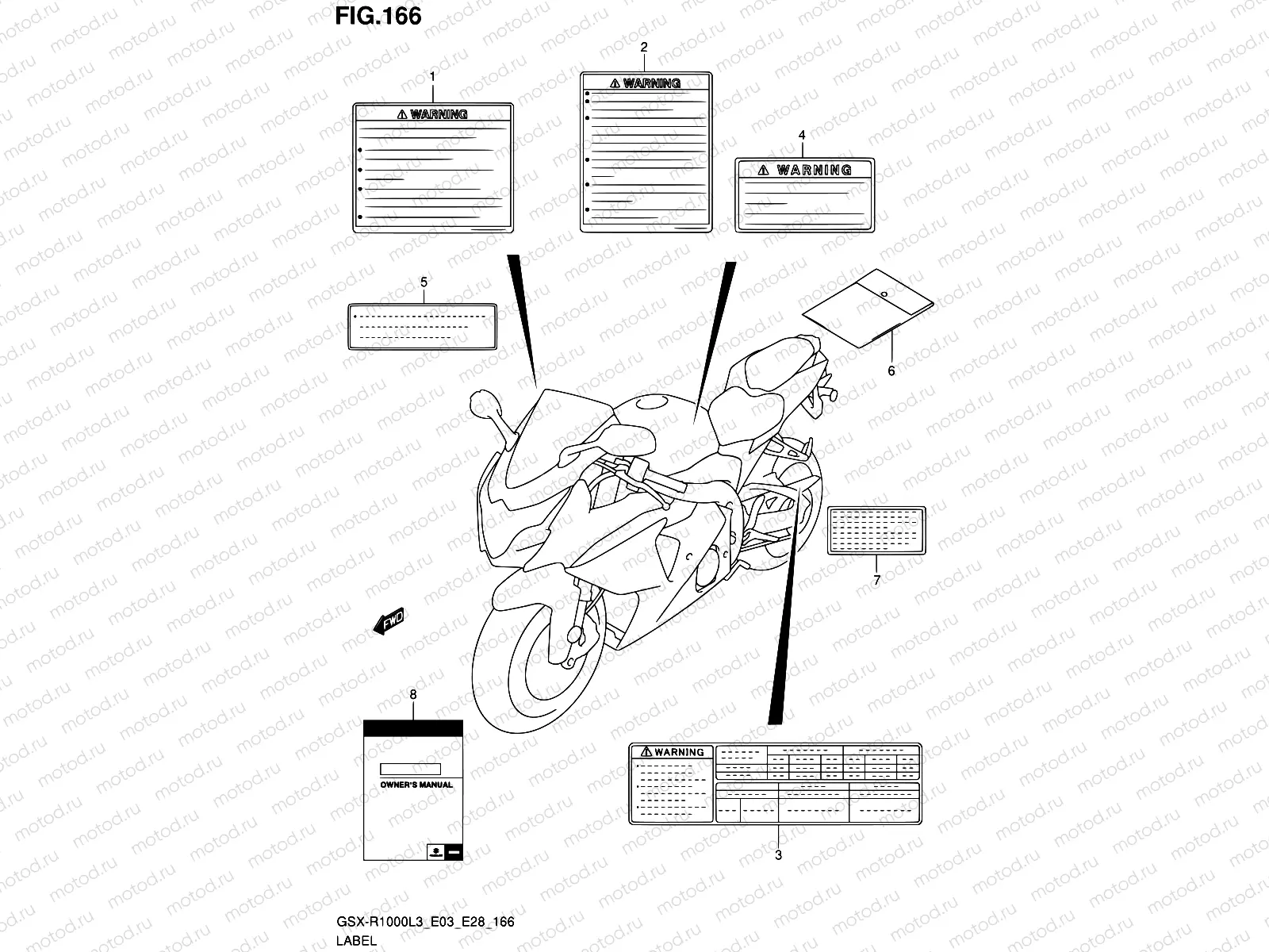166 - LABEL (GSX-R1000ZL3 E33)