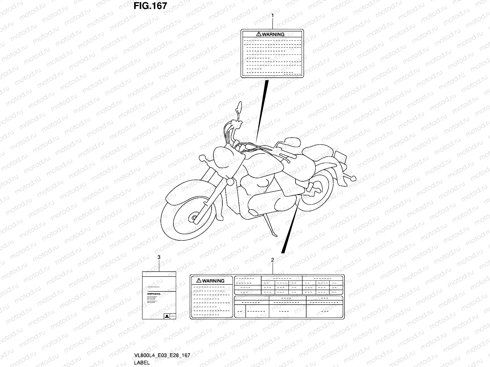 167 - LABEL (VL800CL4 E28)