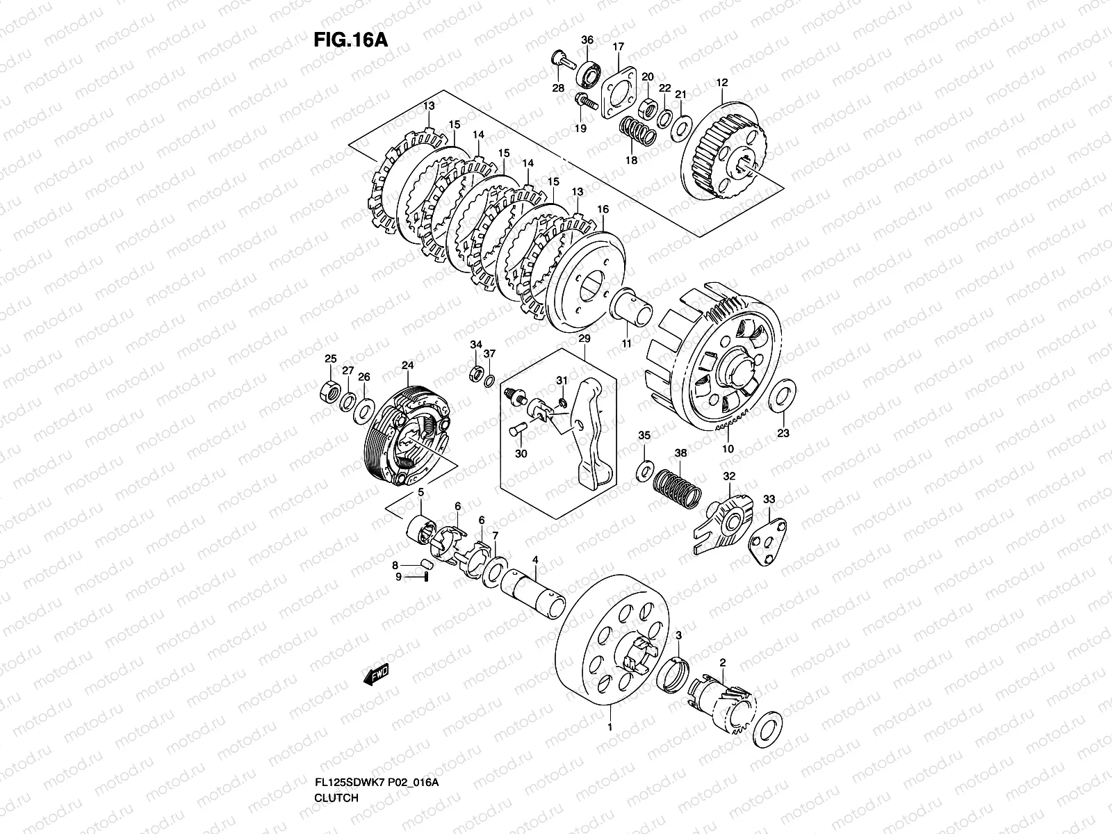 16A - CLUTCH (MODEL K8/K9)