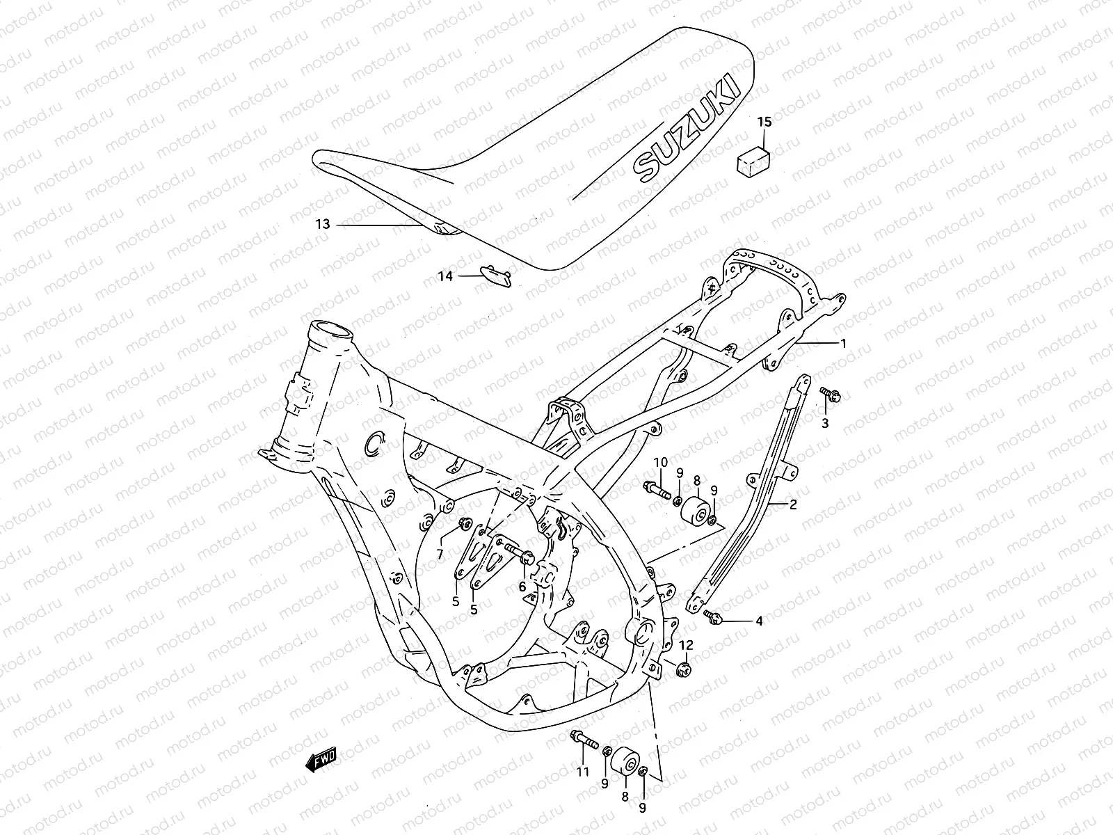 16A - FRAME - SEAT (MODEL R/S)