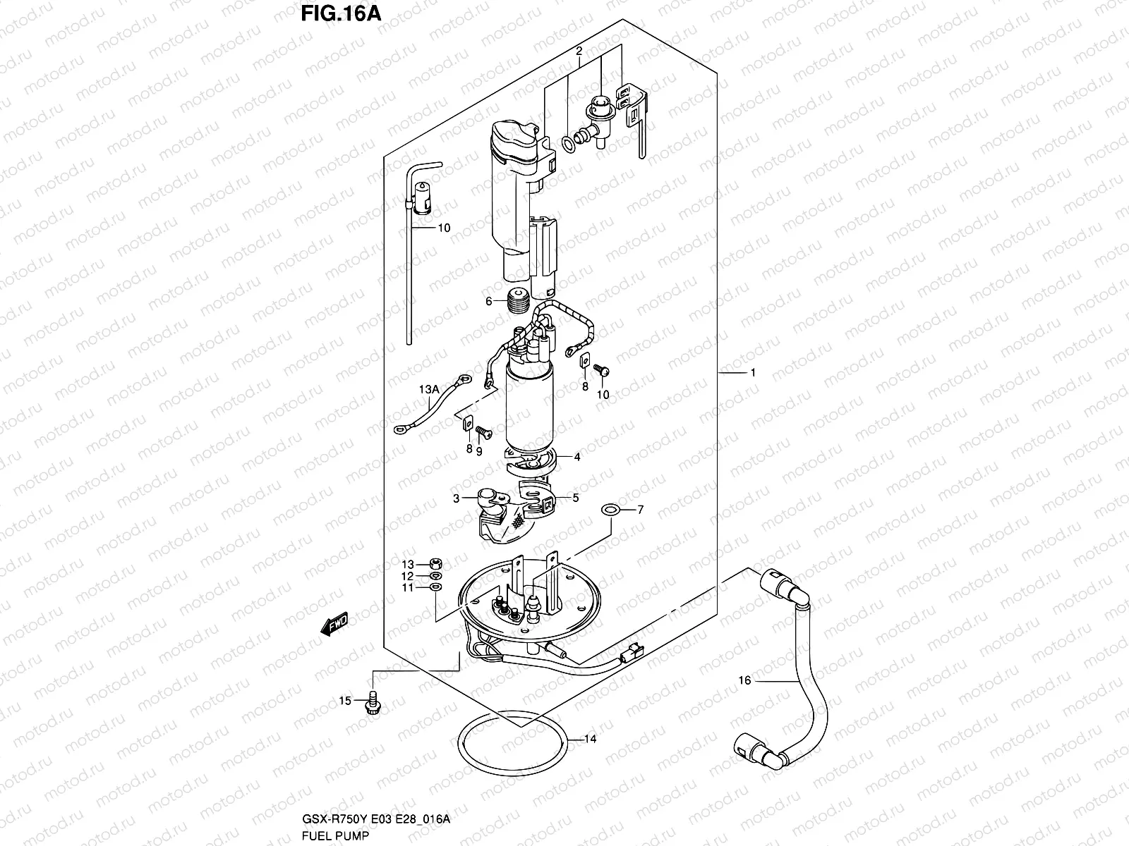 16A - FUEL PUMP (MODEL K2/K3)