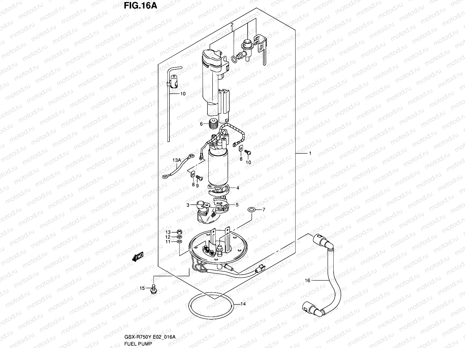 16A - FUEL PUMP (MODEL K2/K3)