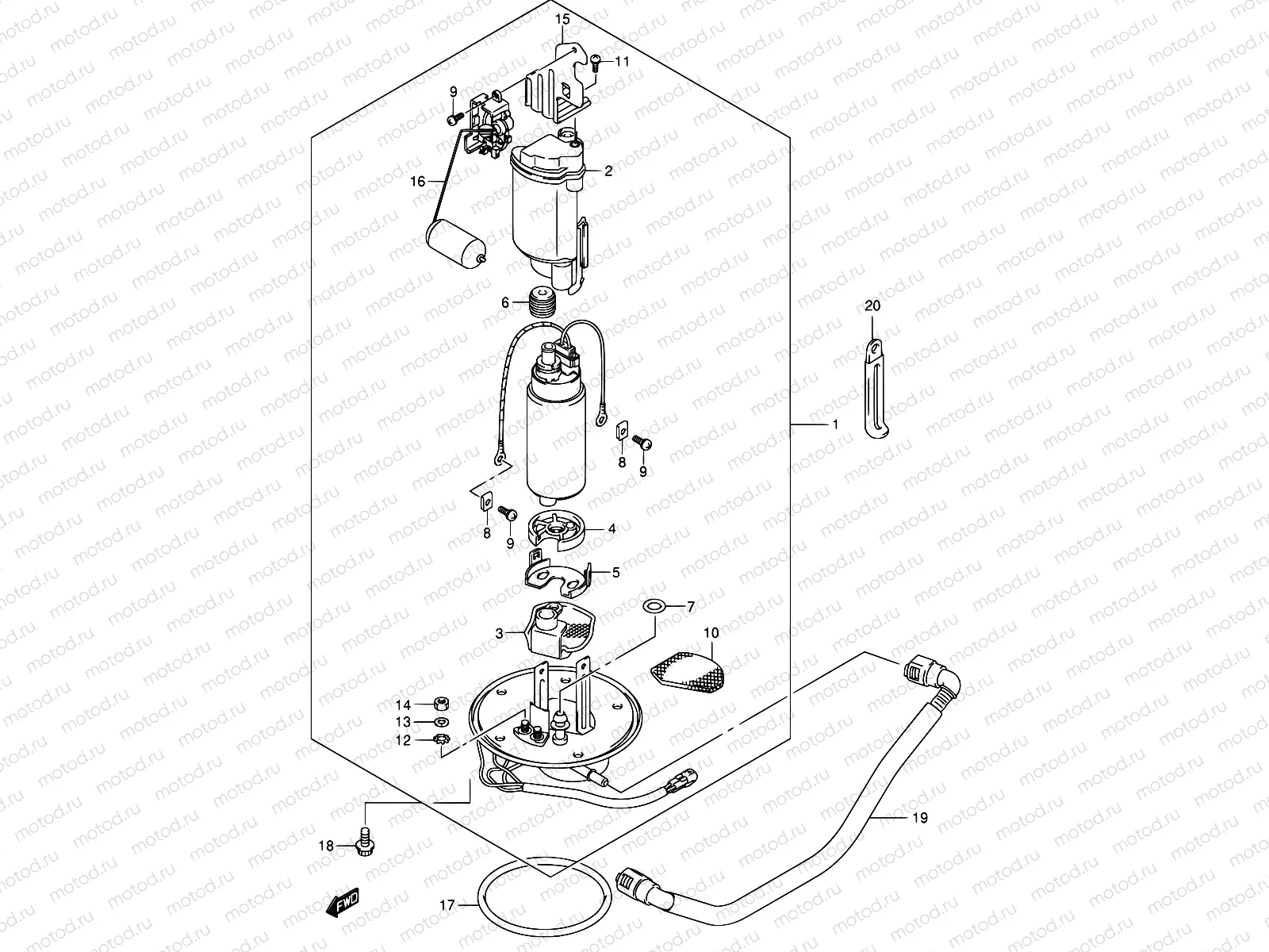 16A - FUEL PUMP (MODEL K4/K5/K6)