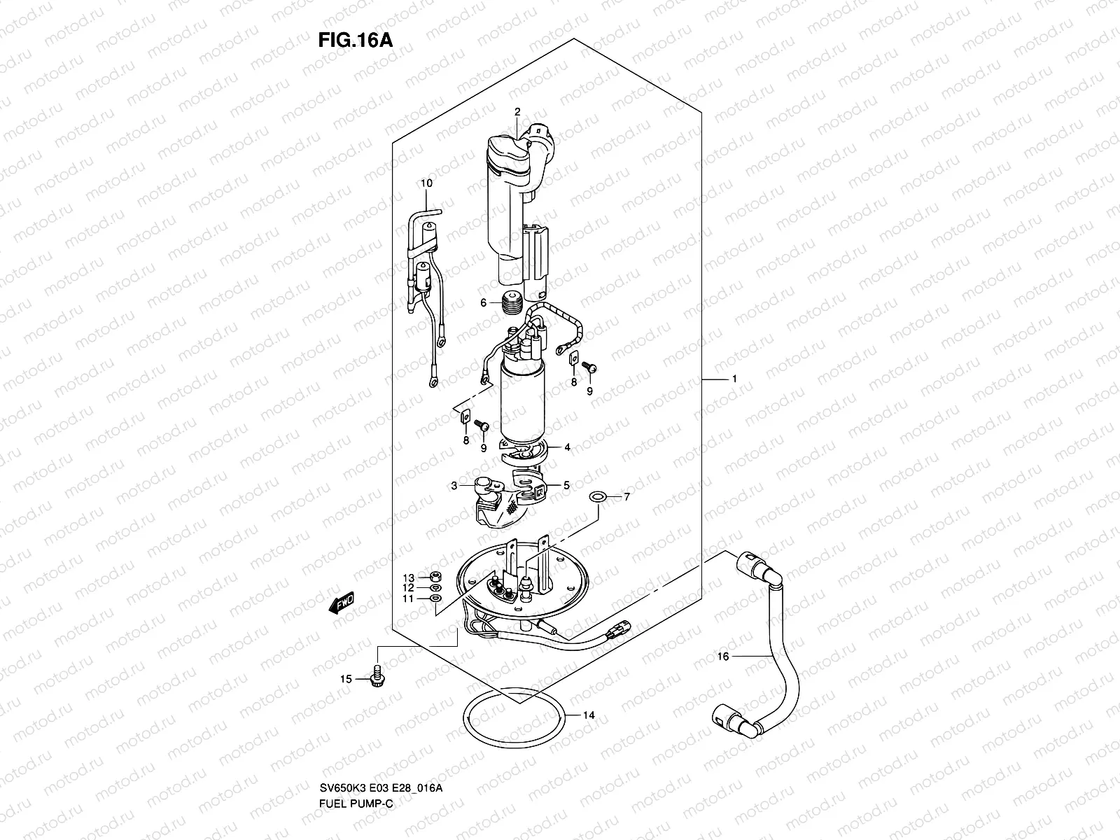 16A - FUEL PUMP (MODEL K5/K6/K7)