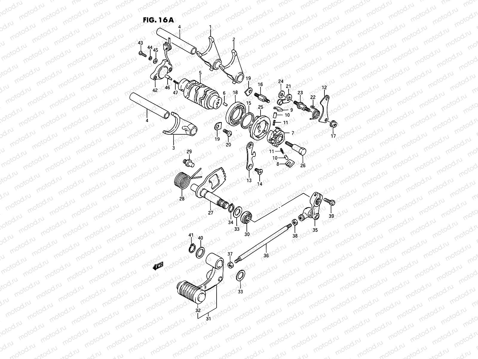 16A - GEAR SHIFTING (MODEL M/R E02,E15,E16,E17,E18,E22,E25,E39)