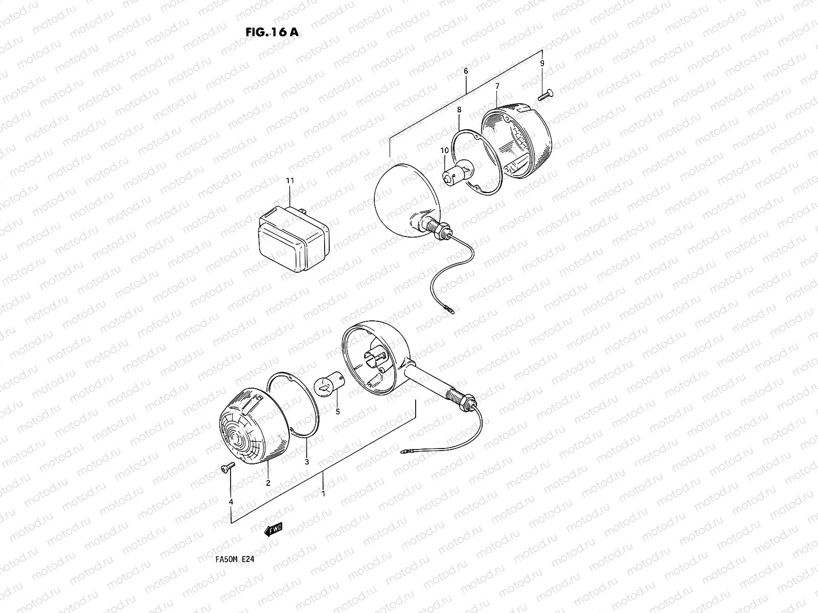 16A - TURN SIGNAL LAMP (E21)