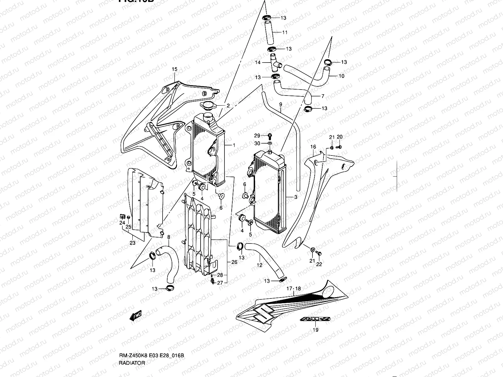 16B - RADIATOR (RM-Z450L1)