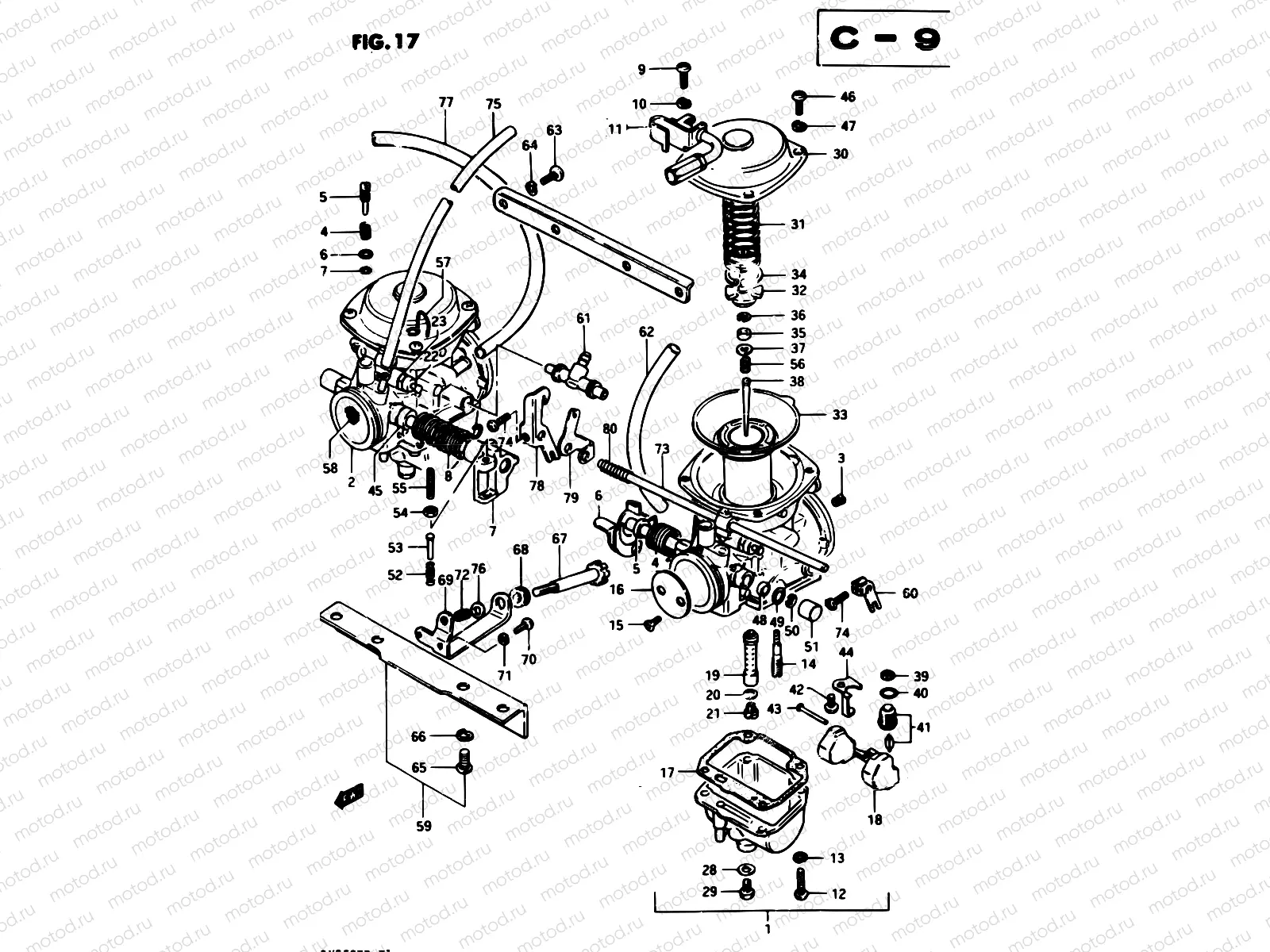 17 - CARBURETOR (MODEL D)
