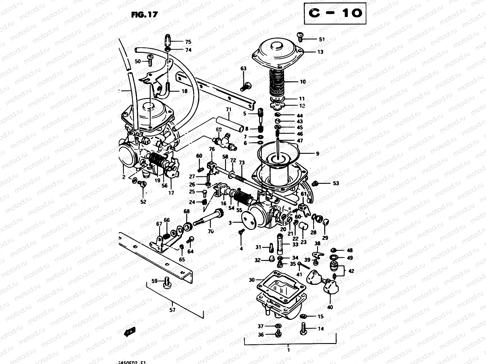 17 - CARBURETOR (MODEL D)